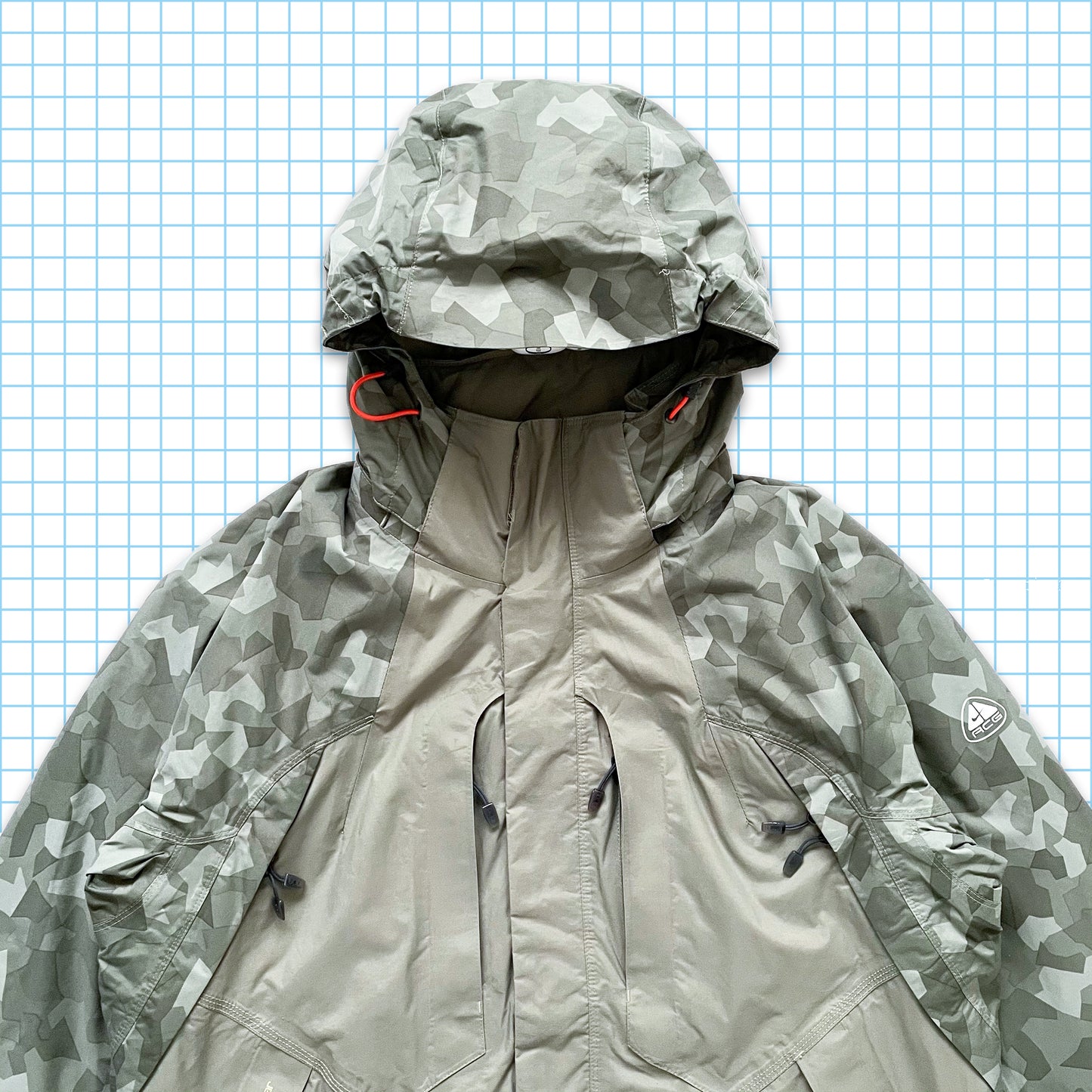 Vintage Nike ACG Camo Arms Padded Technical Jacket - Large