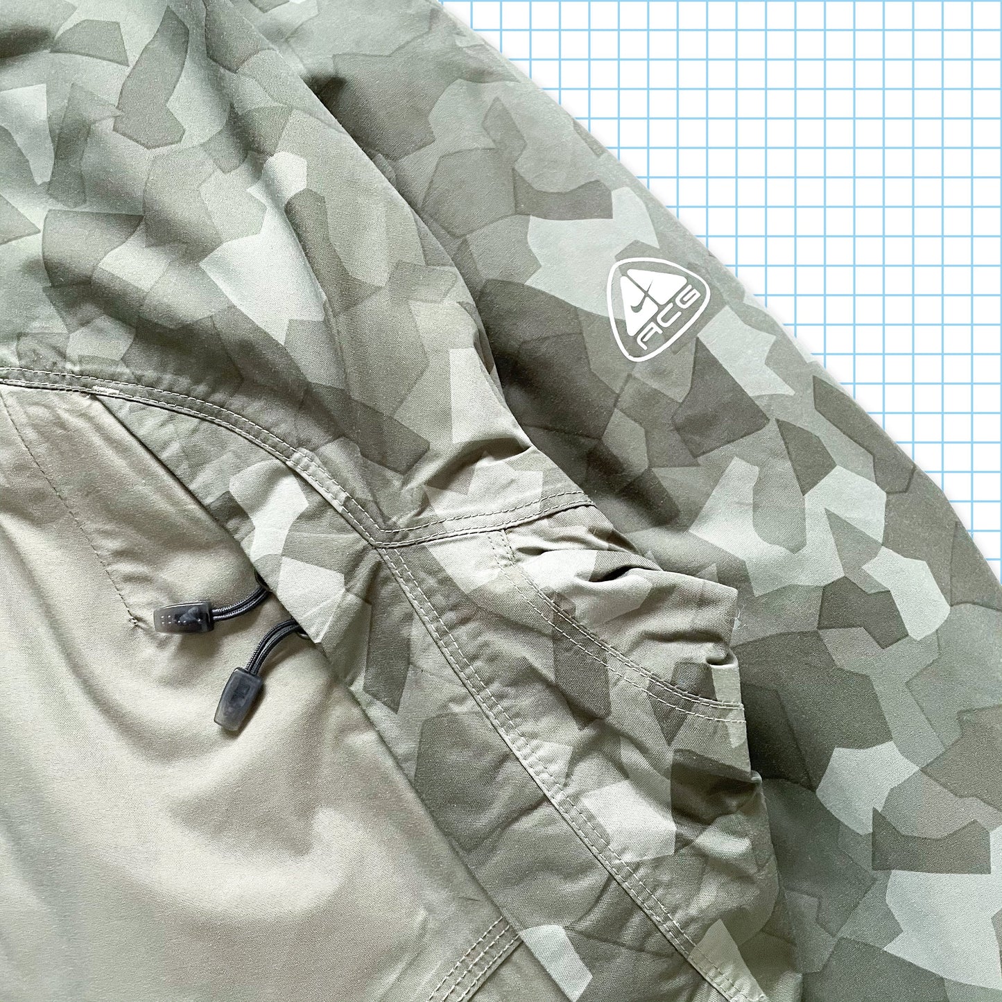 Vintage Nike ACG Camo Arms Padded Technical Jacket - Large / Extra Large