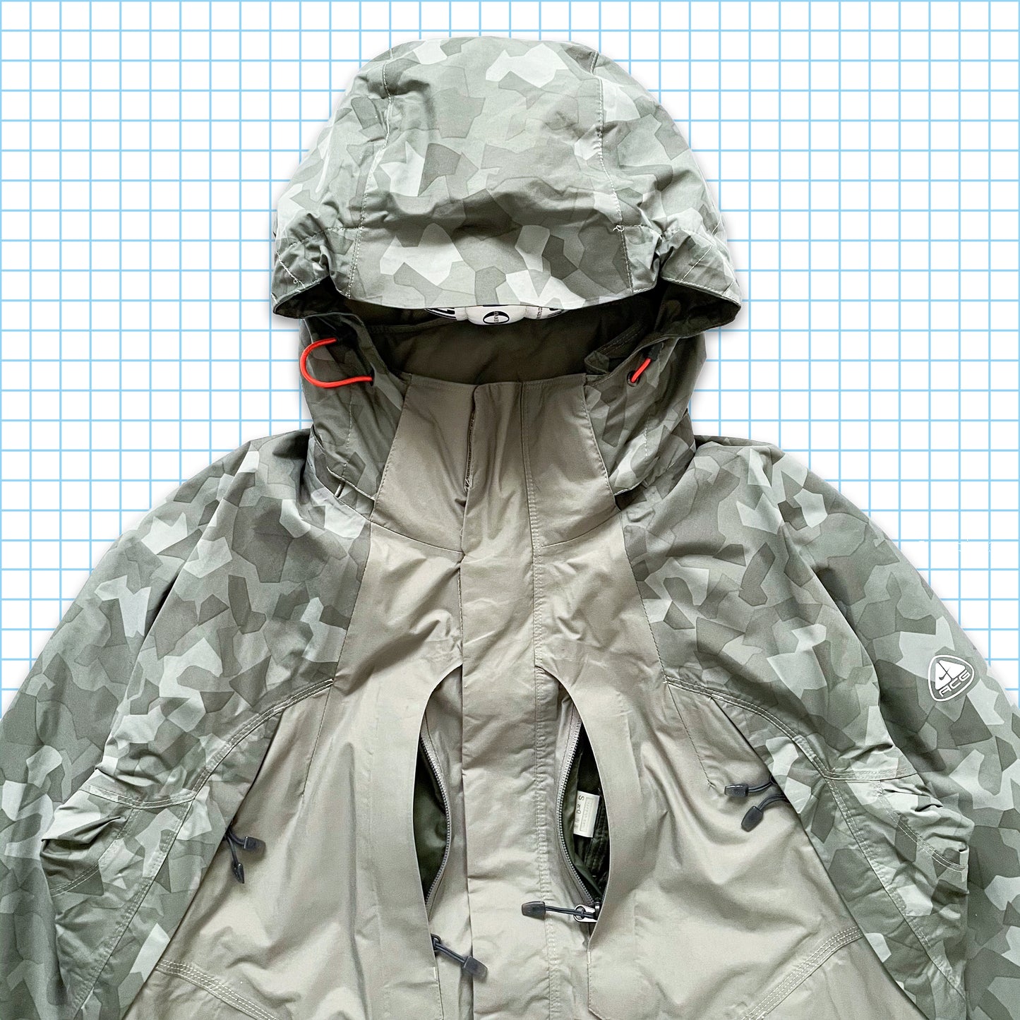 Vintage Nike ACG Camo Arms Padded Technical Jacket - Large