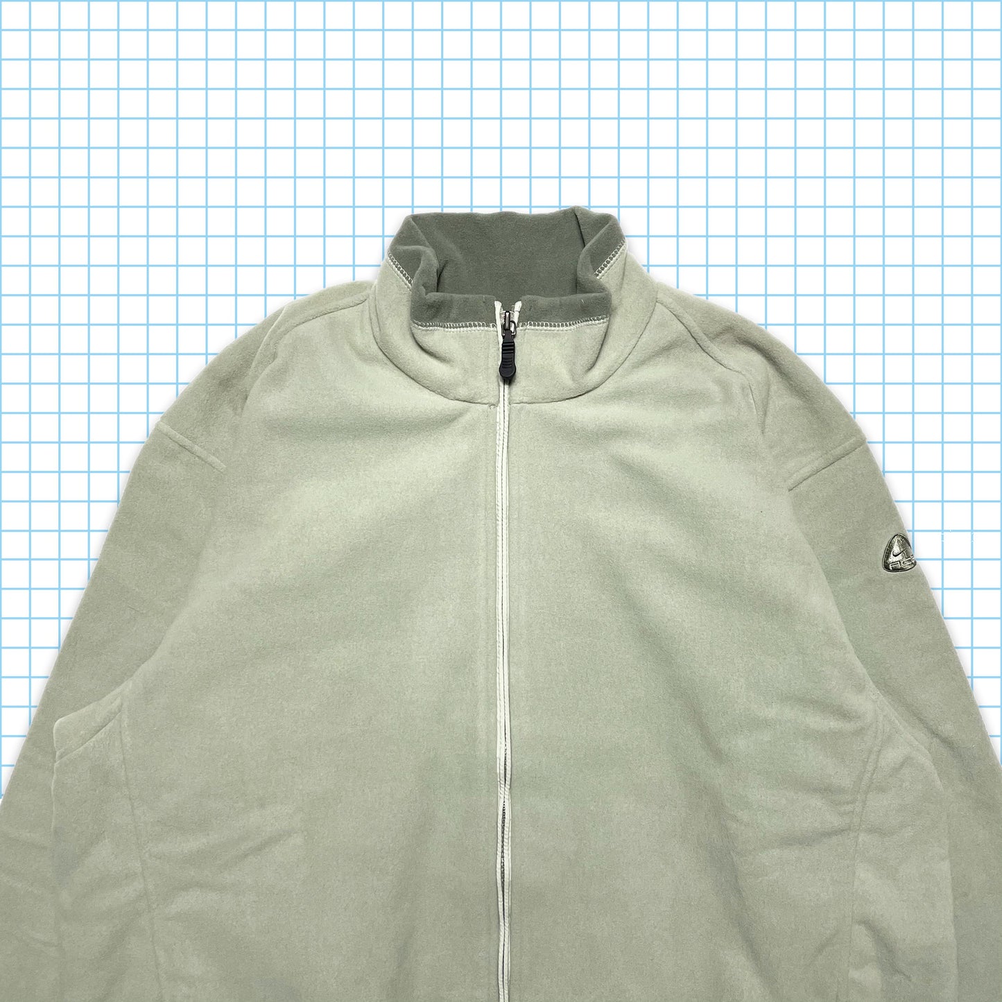 Vintage Nike ACG Light Grey Therma-Fit Fleece Summer 00' - Extra Large / Extra Extra Large