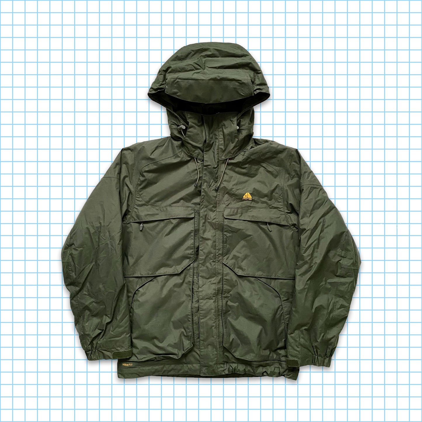 Nike ACG Forest Green Heavy Weight Padded Multi Pocket Fall 08’ - Extra Large