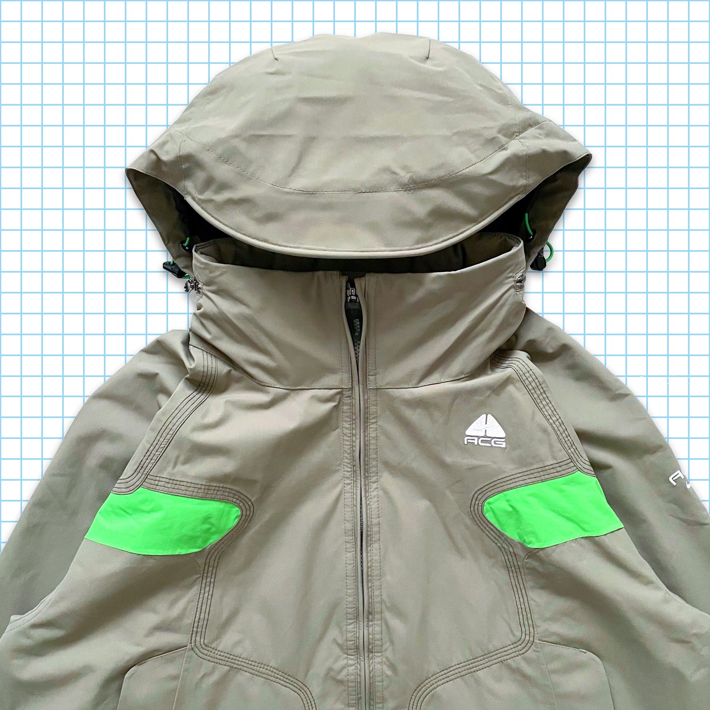 Vintage Nike ACG Volt Panelled Jacket - Large