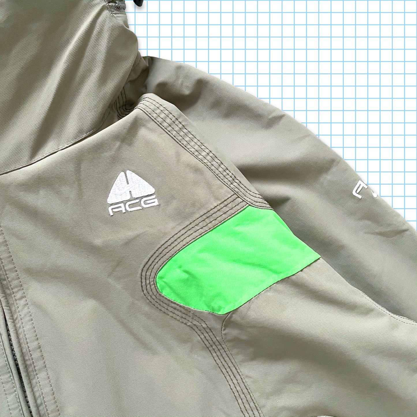 Vintage Nike ACG Volt Panelled Jacket - Large
