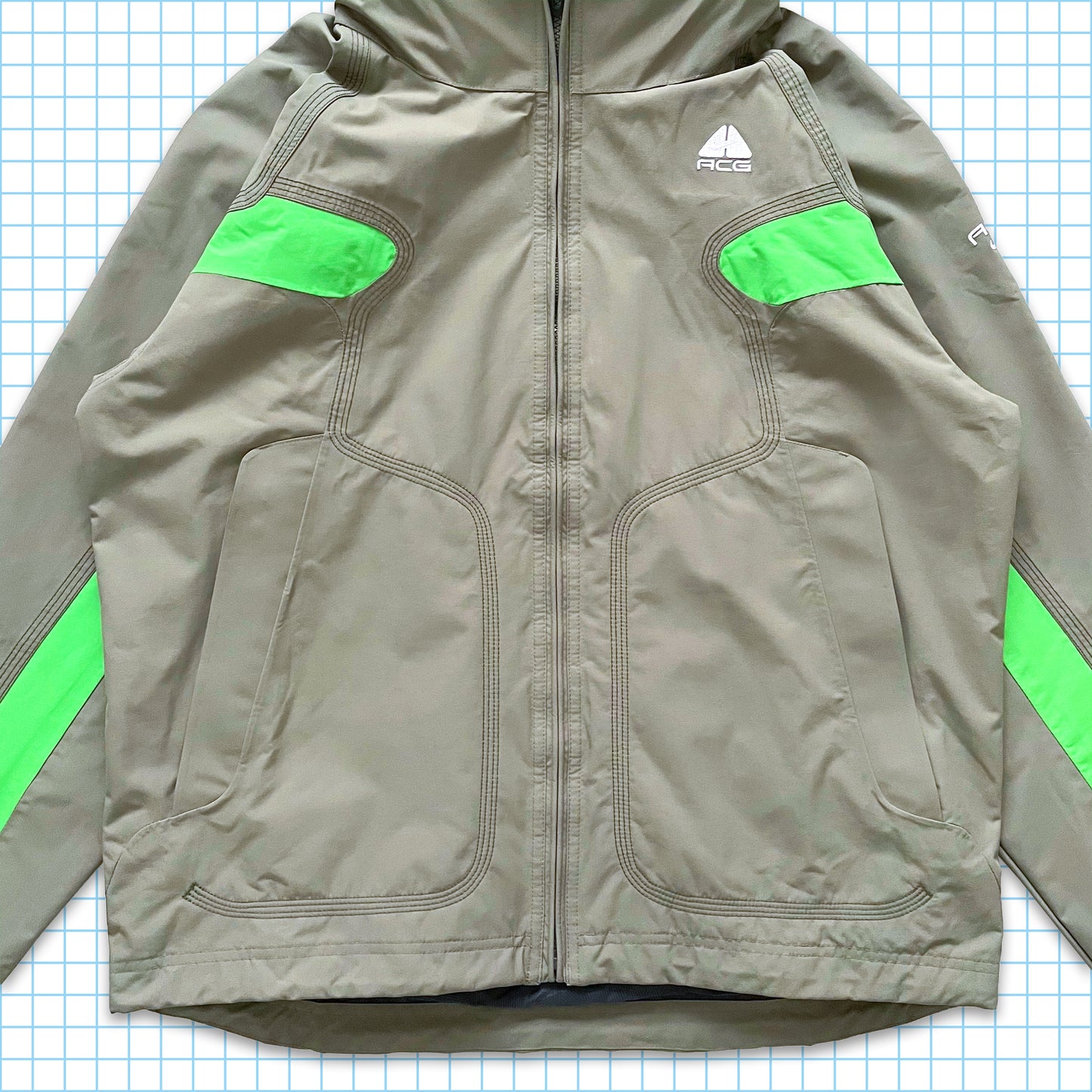 Vintage Nike ACG Volt Panelled Jacket - Large