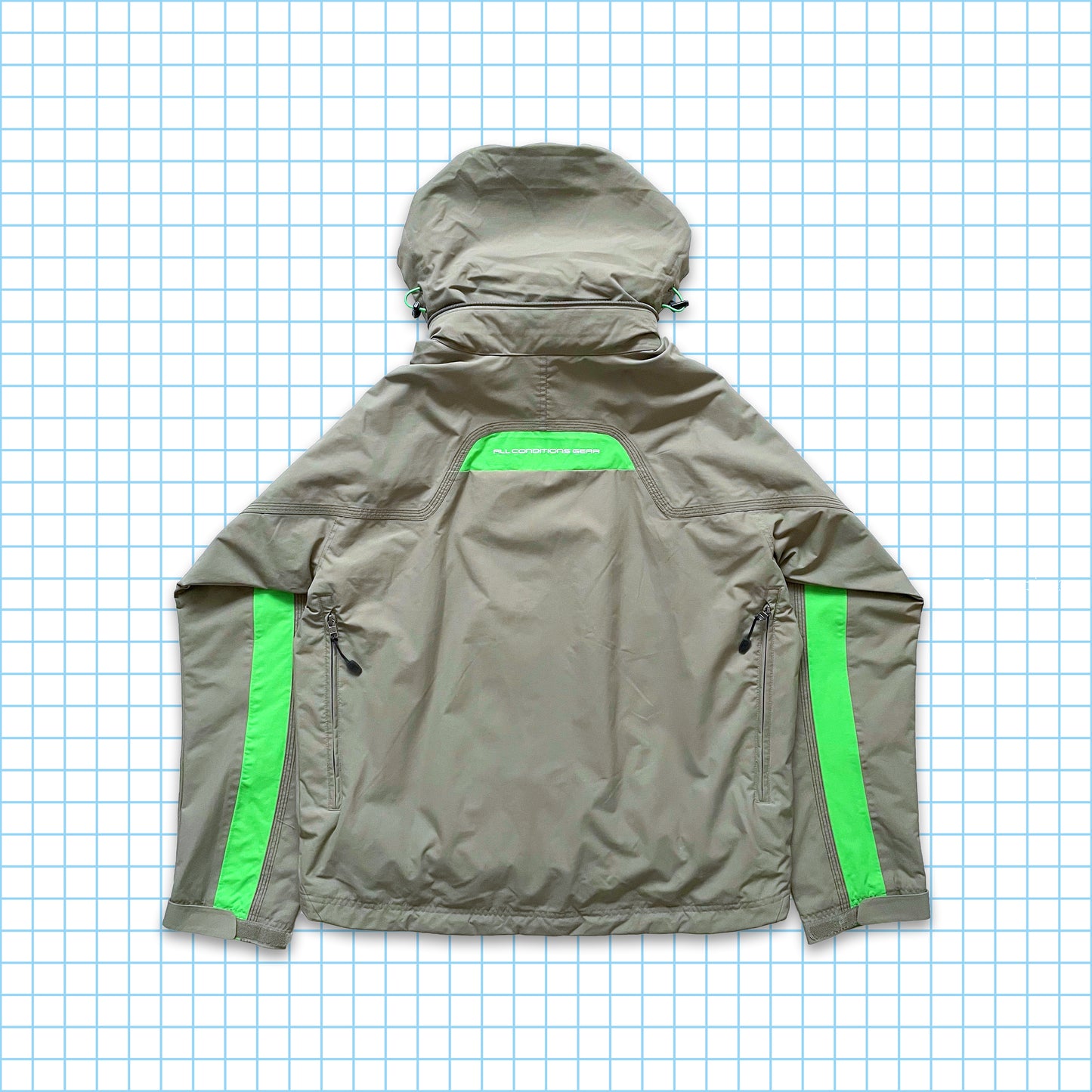 Vintage Nike ACG Volt Panelled Jacket - Large