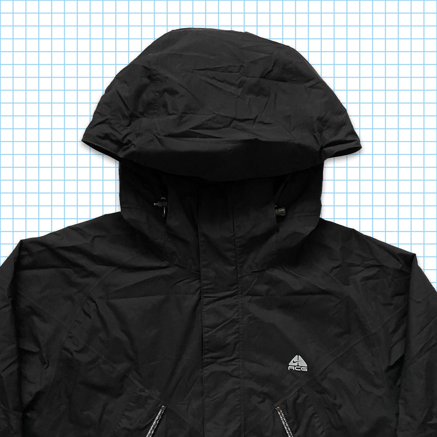 Vintage Nike ACG Overlocked White Seam Padded Jacket - Large / Extra Large