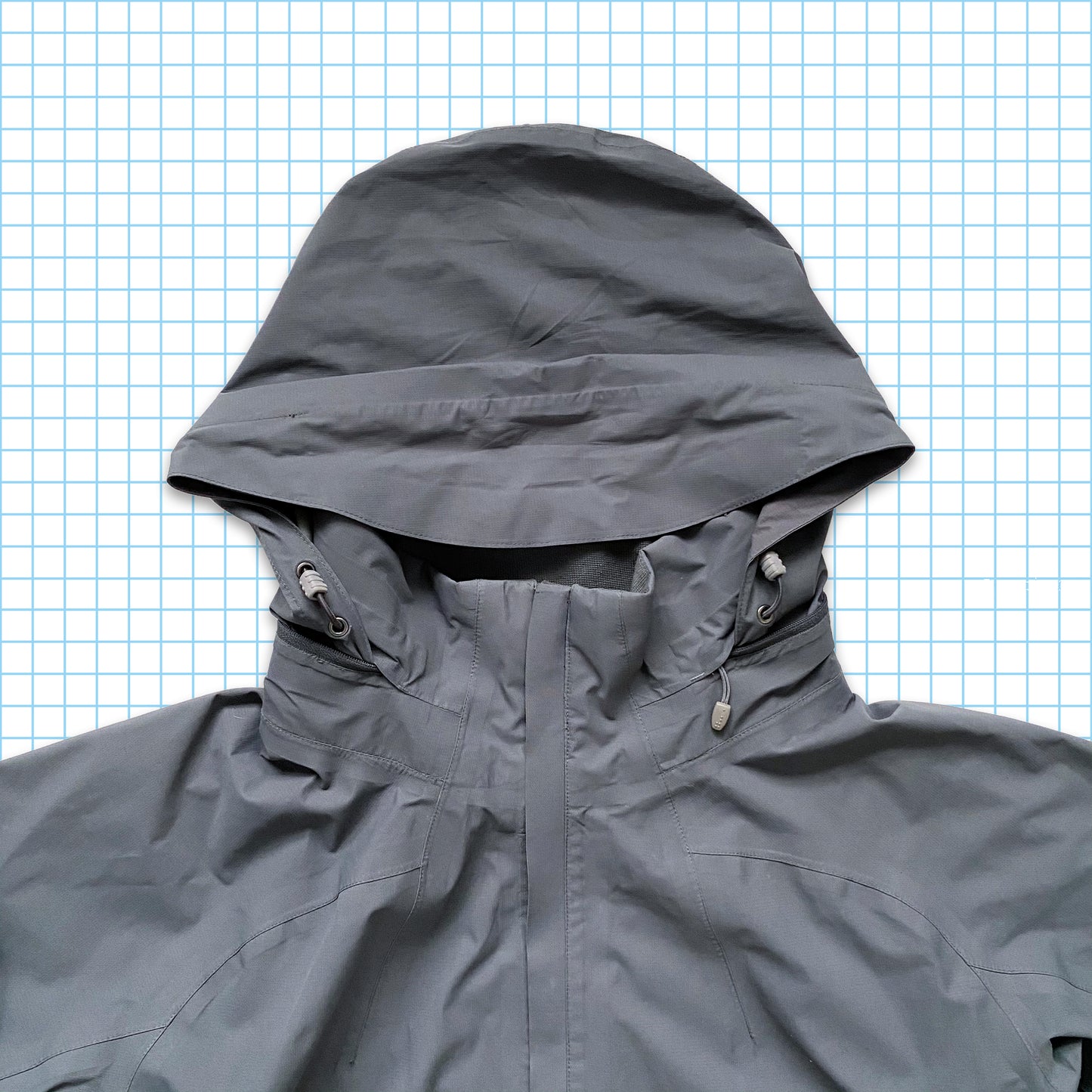 vintage Nike ACG Gun Metal Gris Gore-Tex Shell - Grand / Extra Large
