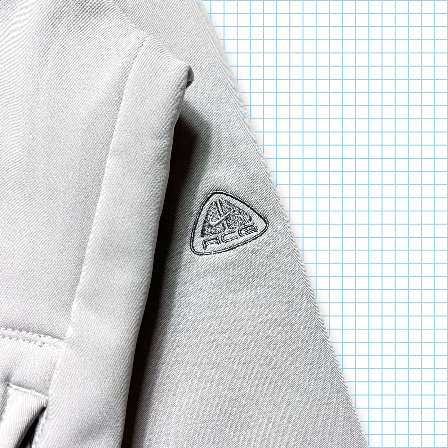 Nike ACG Fleece Lined Hooded Soft Shell Jacket - Small / Medium