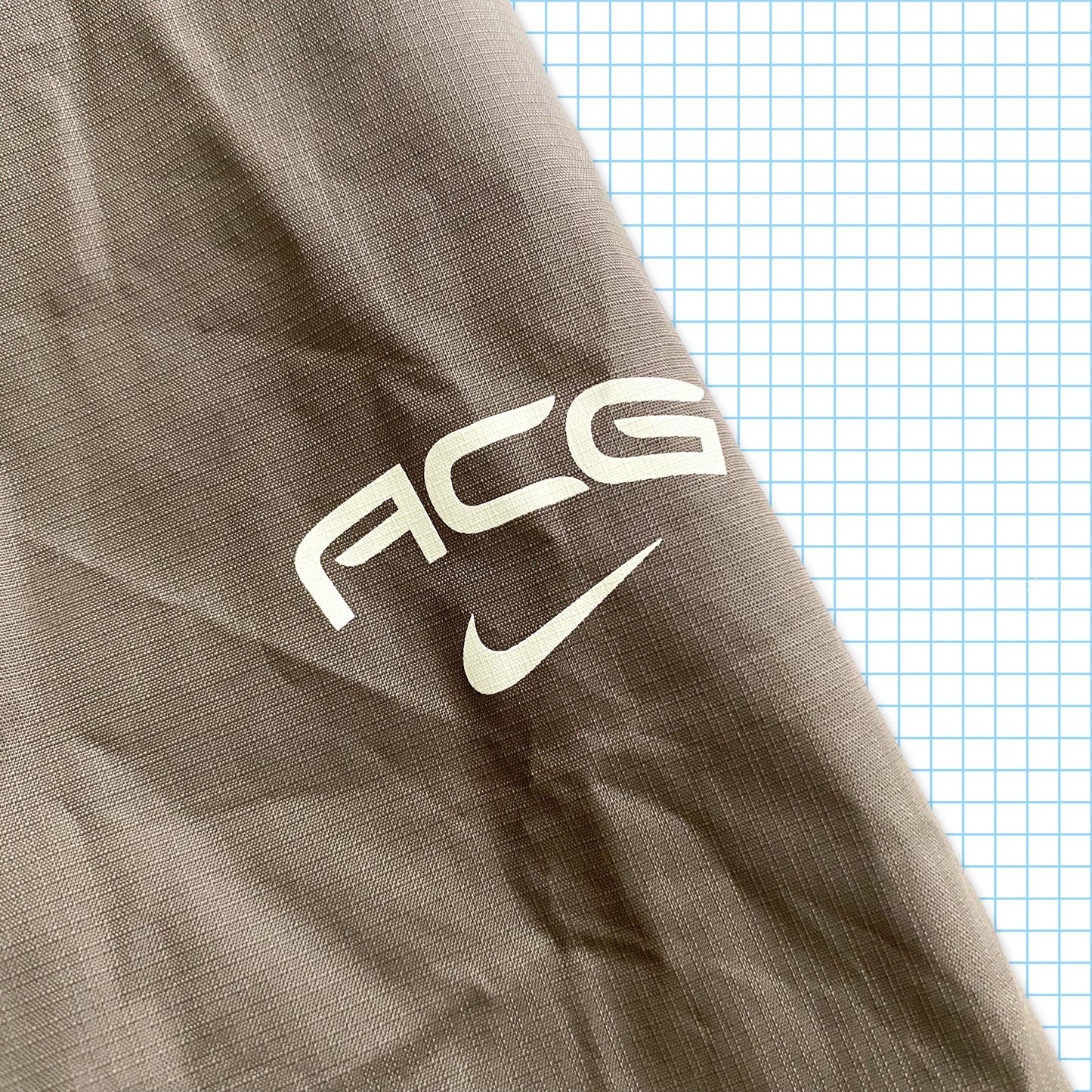 Vintage Nike ACG Khaki Shell Jacket - Medium / Large