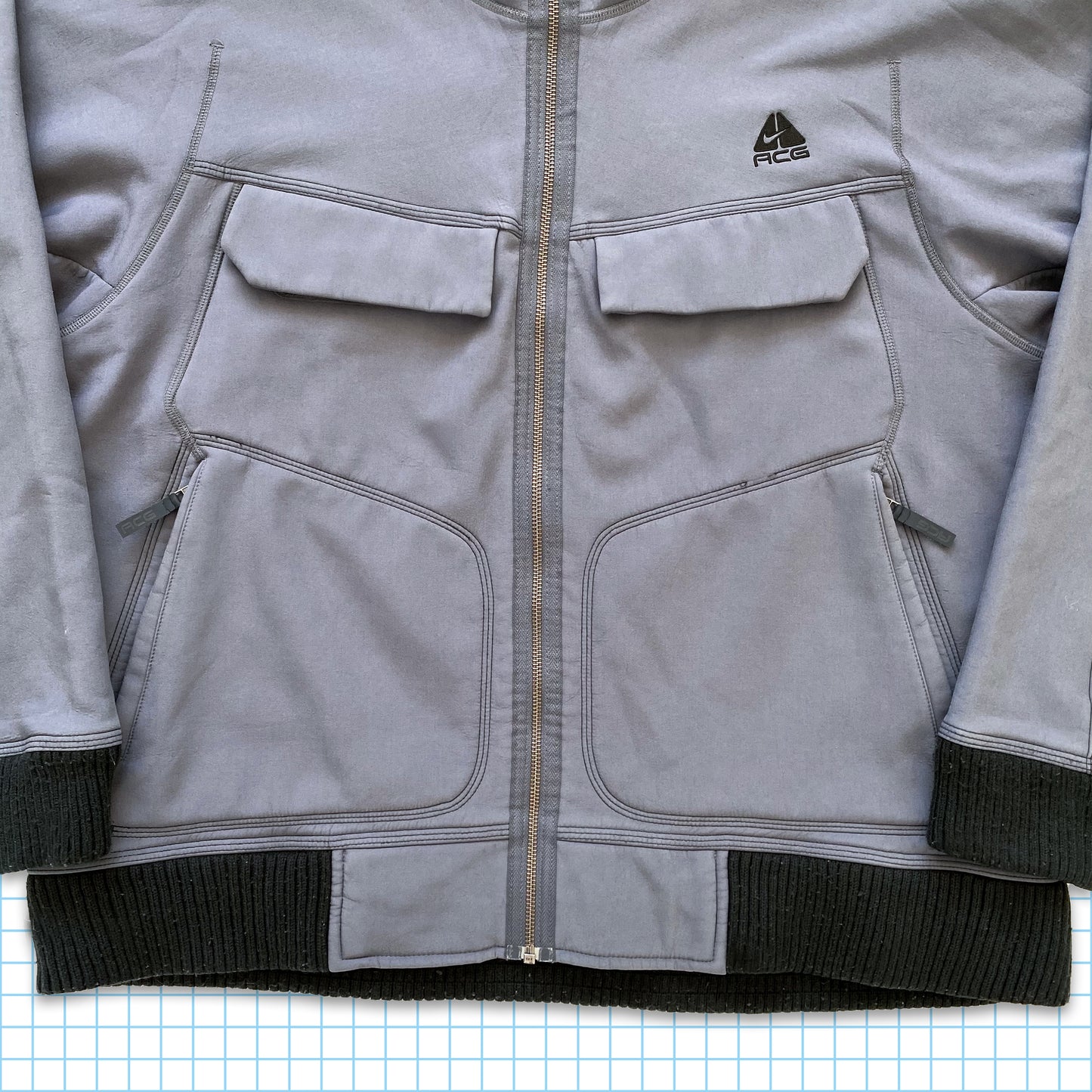 Vintage Nike ACG Multi Pocket Hooded Jacket - Large