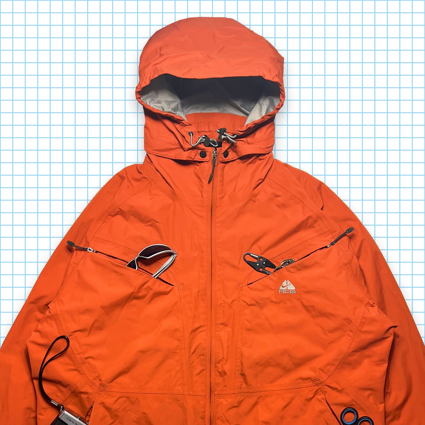 Nike ACG Burnt Orange Multi PocketTechnical 2in1 Jacket - Extra Large / Extra Extra Large