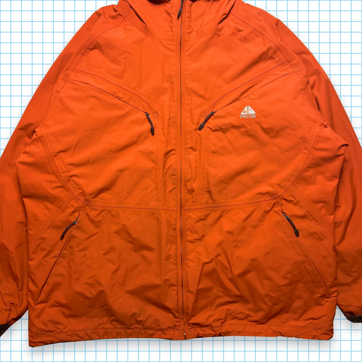 Nike ACG Burnt Orange Multi PocketTechnical 2in1 Jacket - Extra Large / Extra Extra Large