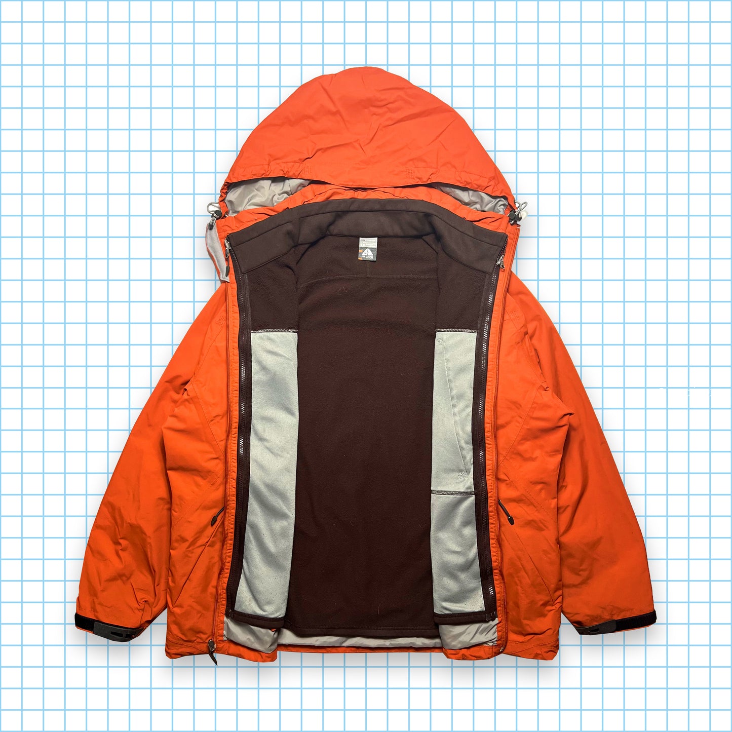Nike ACG Burnt Orange Multi PocketTechnical 2in1 Jacket - Extra Large / Extra Extra Large