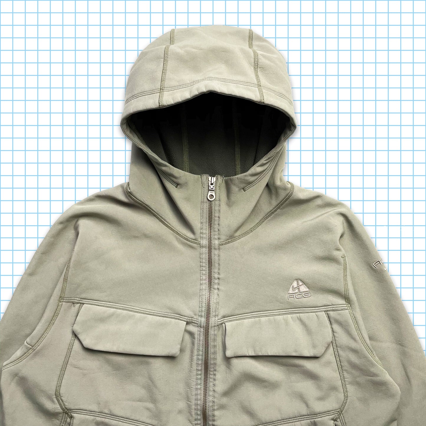 Vintage Nike ACG Multi Pocket Hooded Jacket - Large