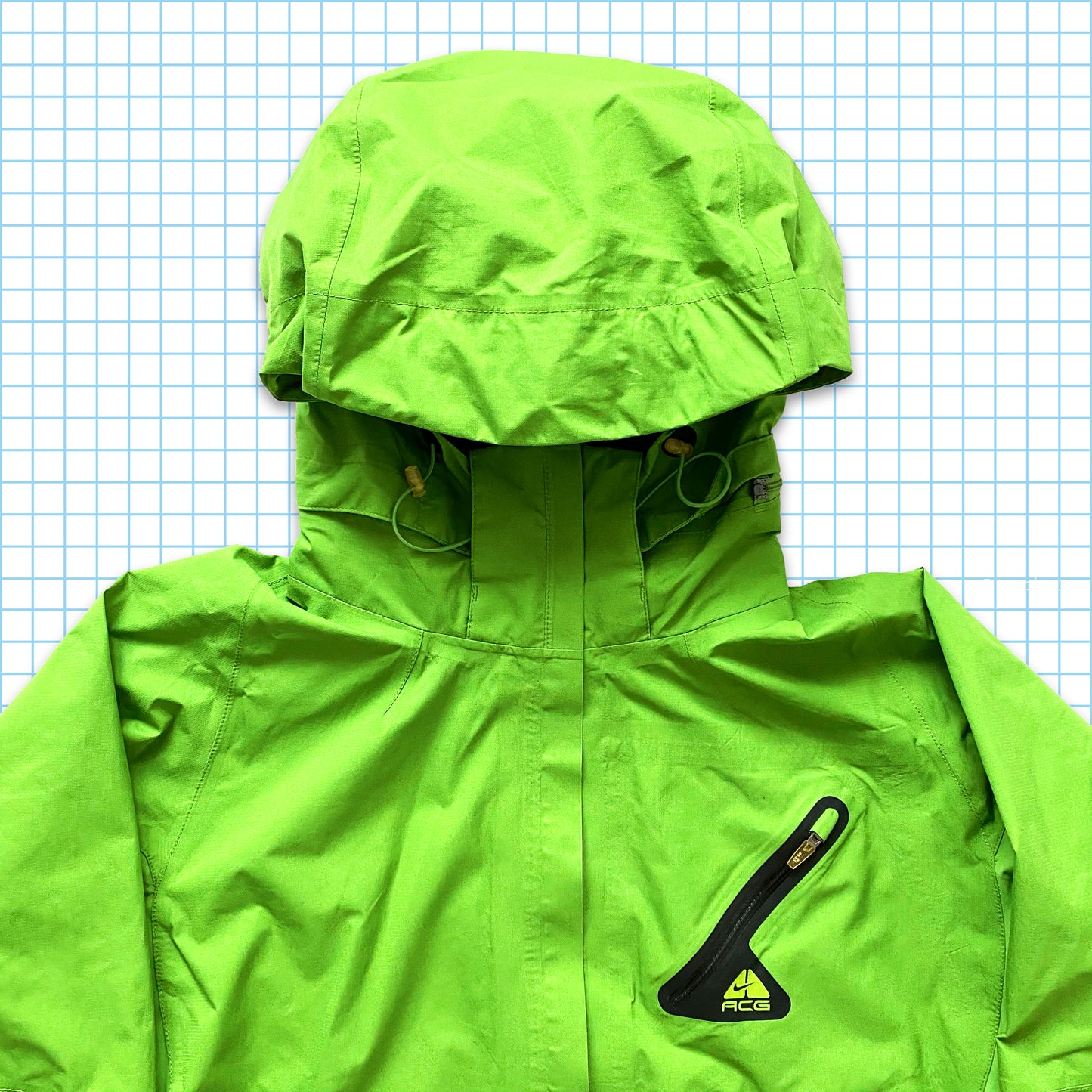 Vintage Nike ACG Volt Green Gore-Tex Outer Shell - Medium