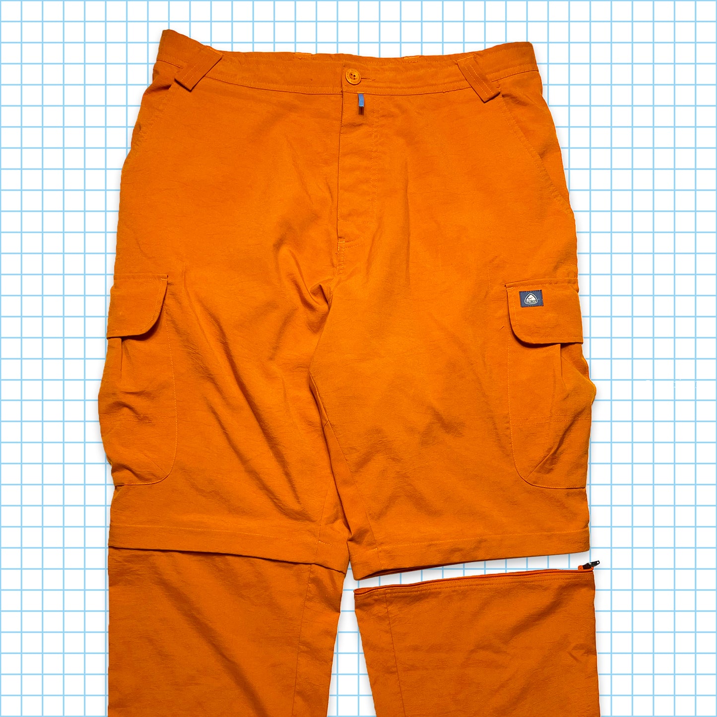 Nike ACG Bright Orange Convertible Cargos Summer 02' - Medium