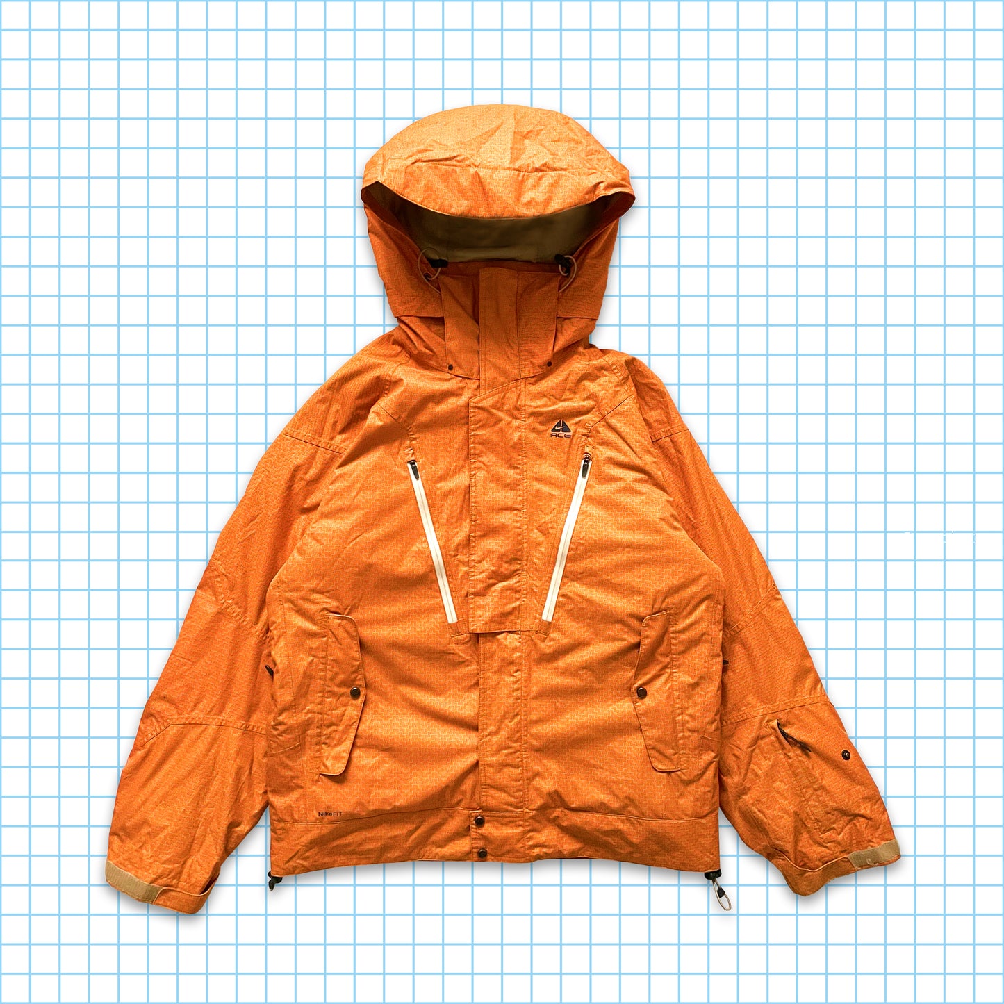 Vintage Nike ACG 2in1 Orange Technical Jacket - Large