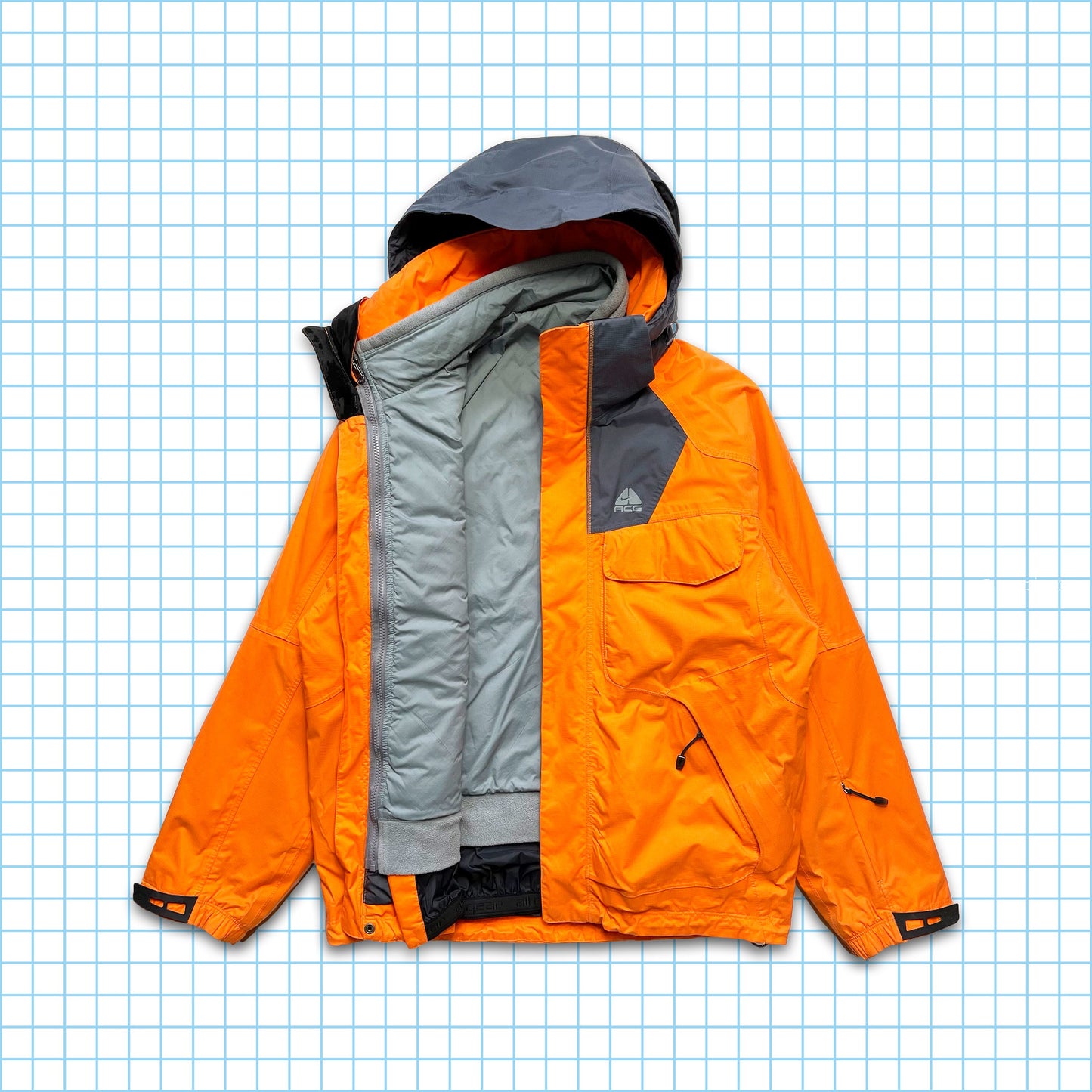 Vintage Nike ACG Heavy Weight Orange Jacket - Medium / Large