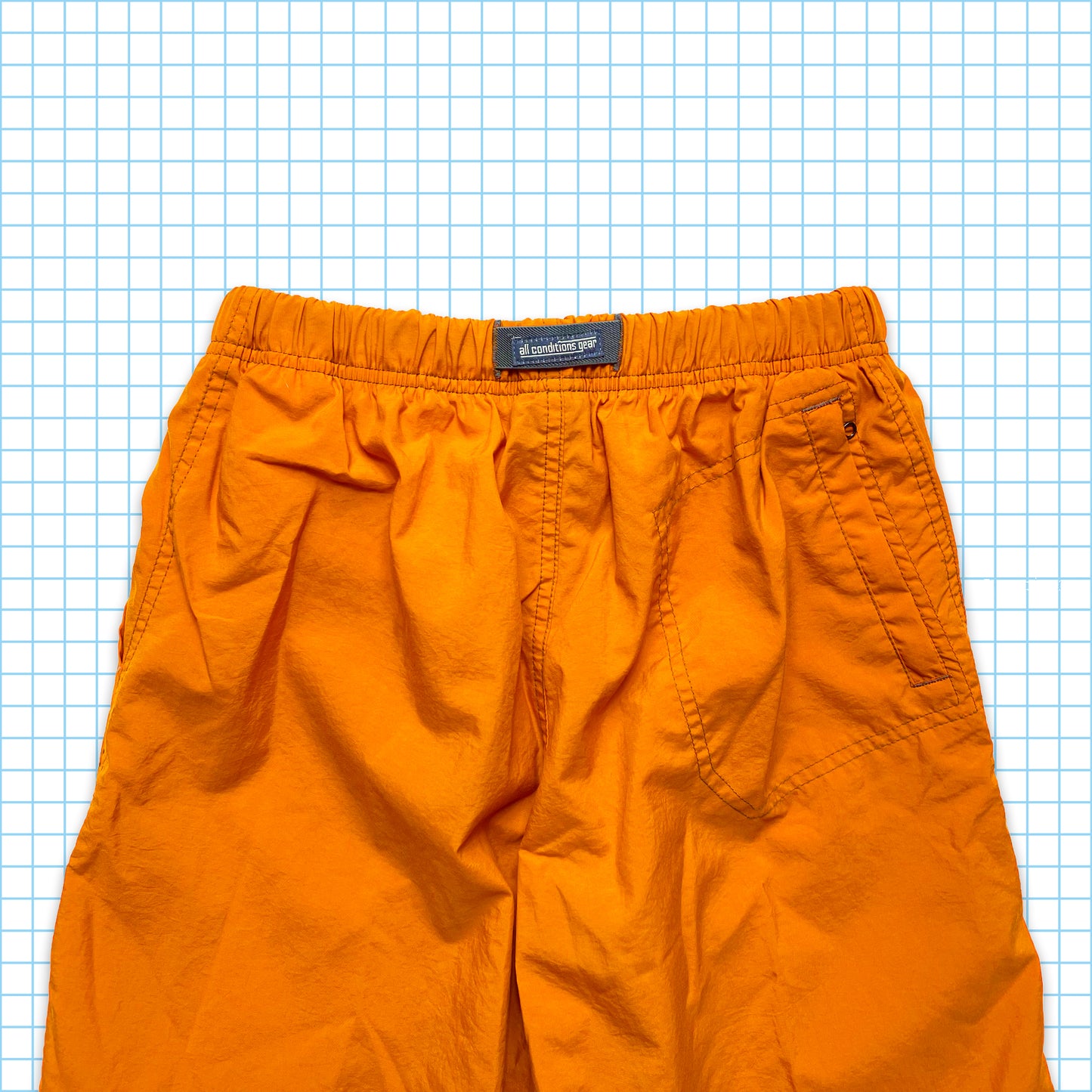 Vintage Nike ACG Bright Orange Belted Pant - Medium