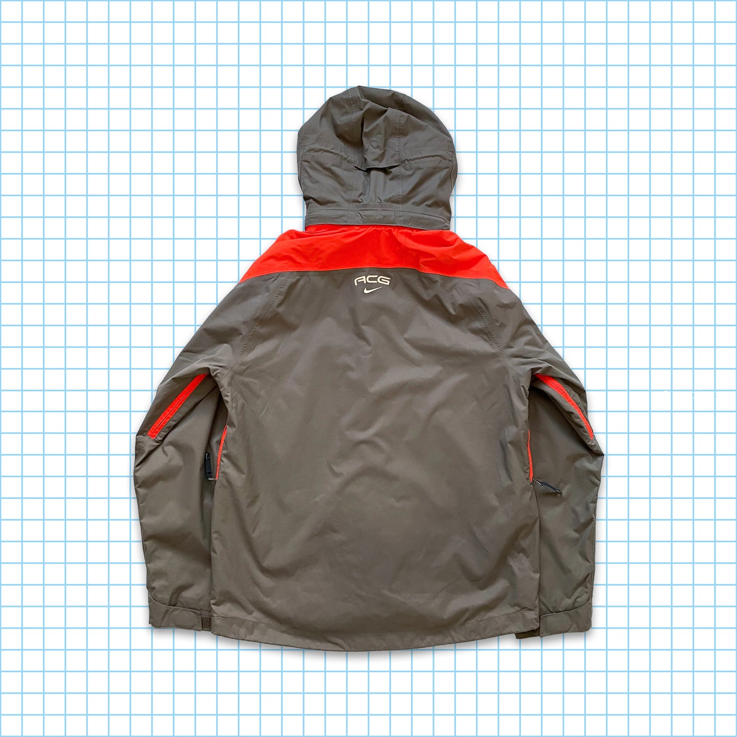 Vintage Nike ACG Orange Panel Storm-Fit Jacket - Large