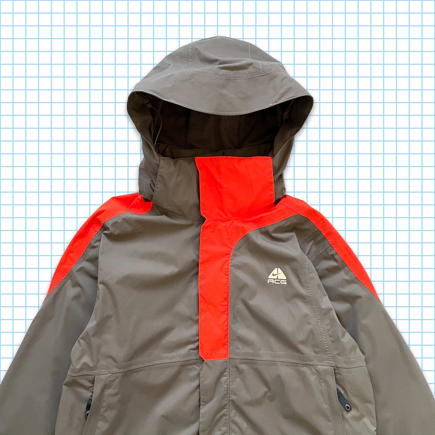 Vintage Nike ACG Orange Panel Storm-Fit Jacket - Large