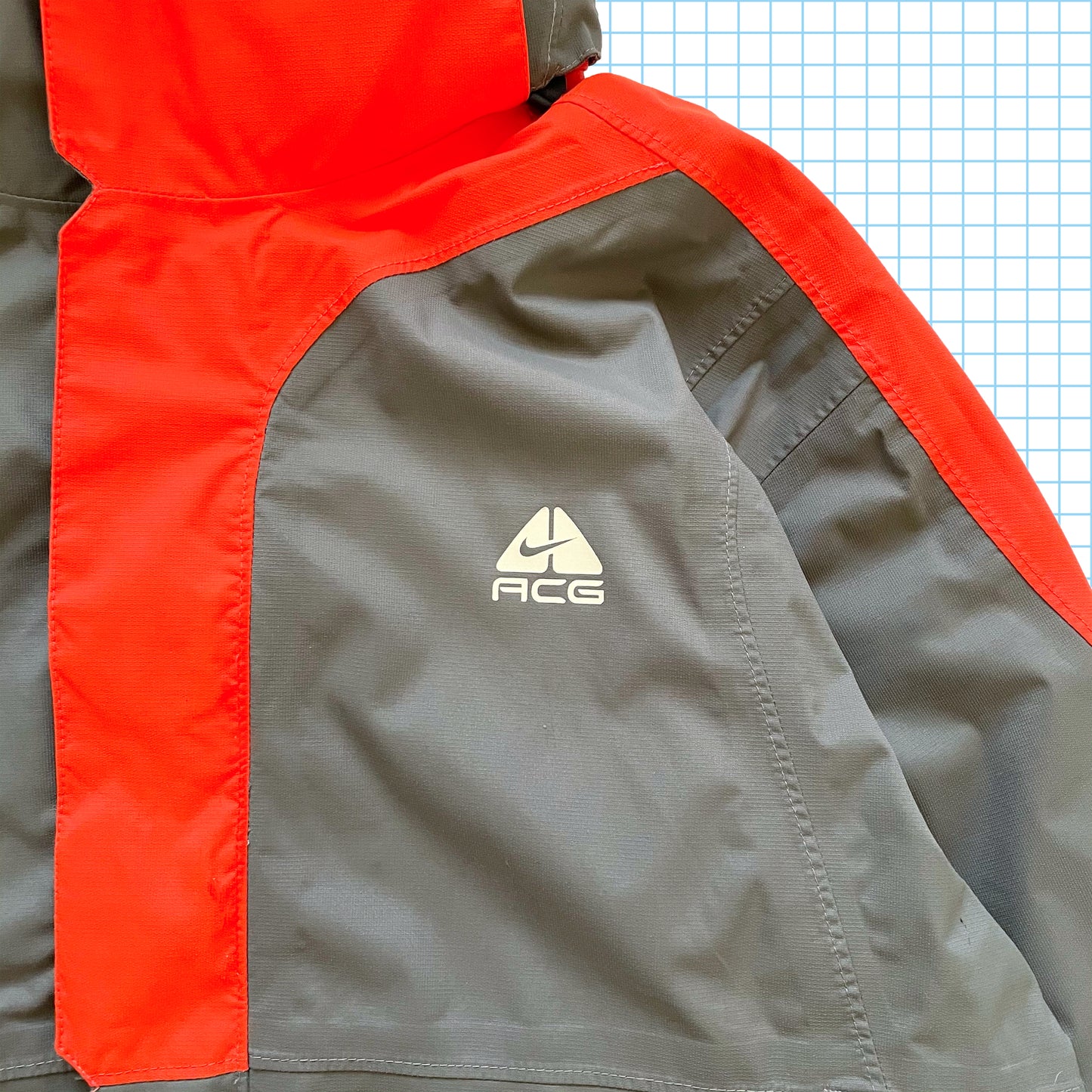 Vintage Nike ACG Orange Panel Storm-Fit Jacket - Large