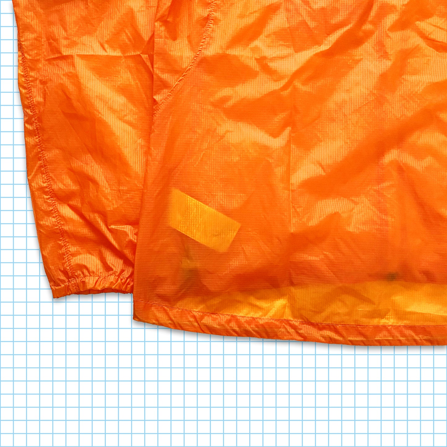 Vintage Nike ACG Bright Orange Semi Transparent Ripstop Jacket - Extra Large
