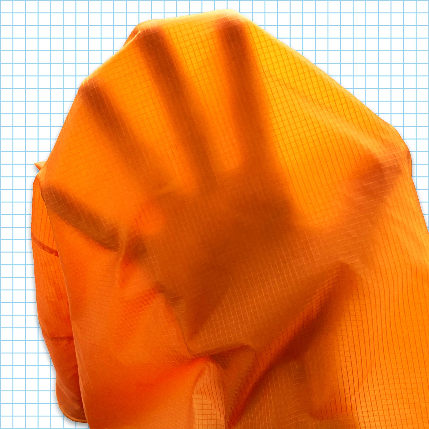 Vintage Nike ACG Bright Orange Semi Transparent Ripstop Jacket - Extra Large