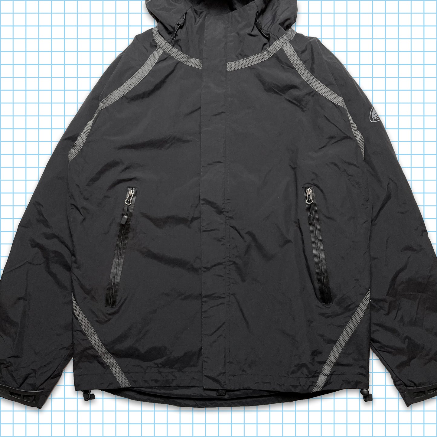 Vintage Nike ACG Outer Taped Stealth Black Jacket - Small / Medium