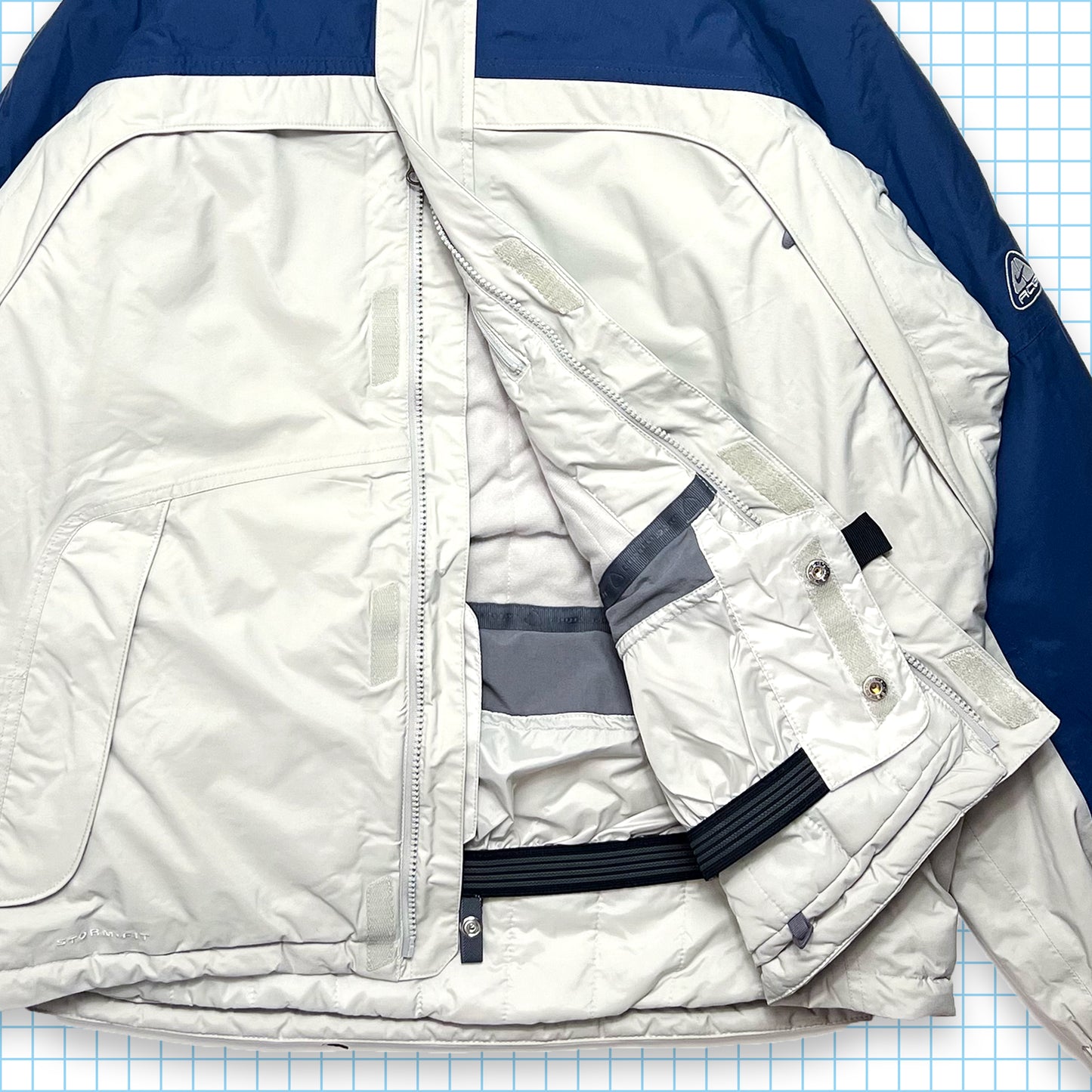 Nike ACG Blue/Grey Padded Technical Store-FIT Skii Jacket - Large / Extra Large