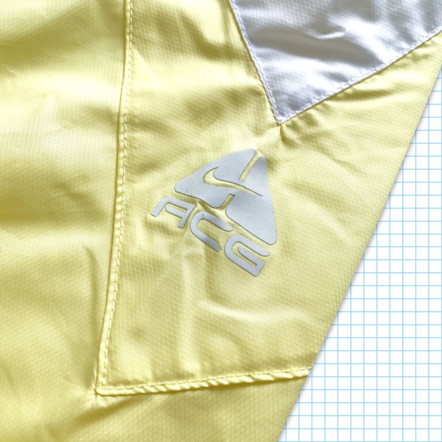 vintage Nike ACG Pastel Jaune Veste résistante à l’eau - Extra Large