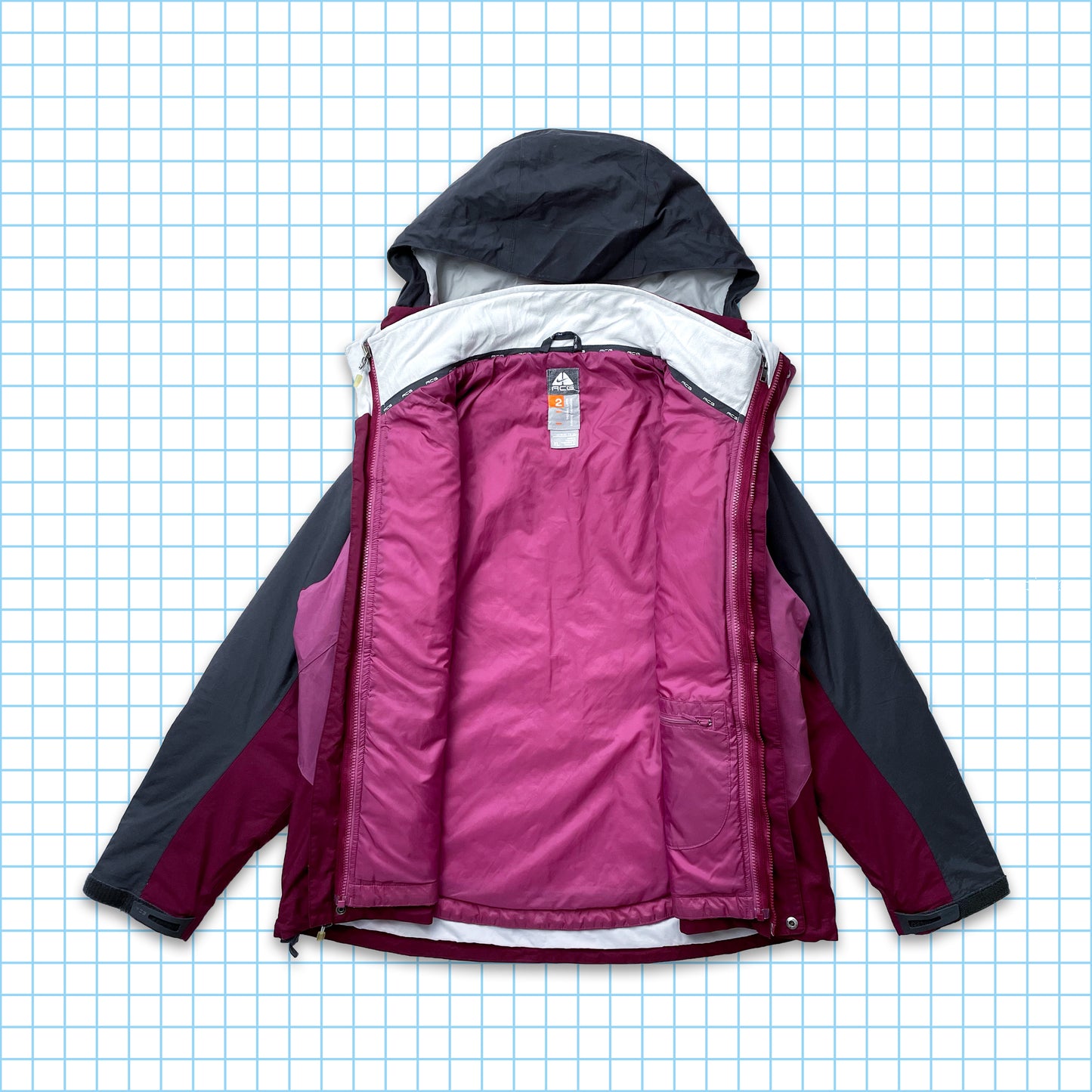 Vintage Nike ACG 2in1 ‘Bacon’ Technical Padded Jacket - Large