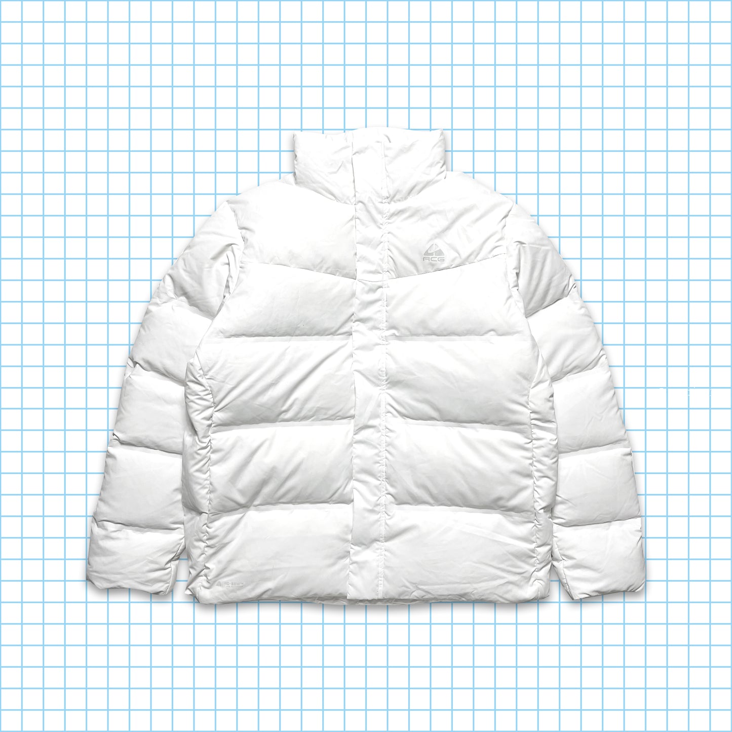 vintage Nike ACG Cocaine White 550 Down Puffer Jacket - Grand / Extra Large