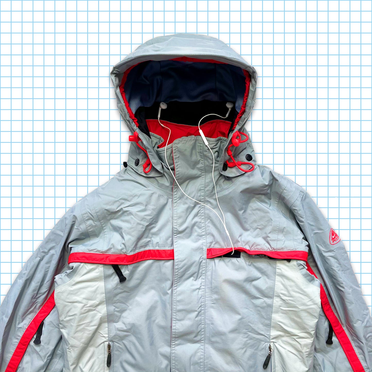 Vintage Nike ACG Insulated Technical MP3 Multi Pocket Jacket - Medium / Large