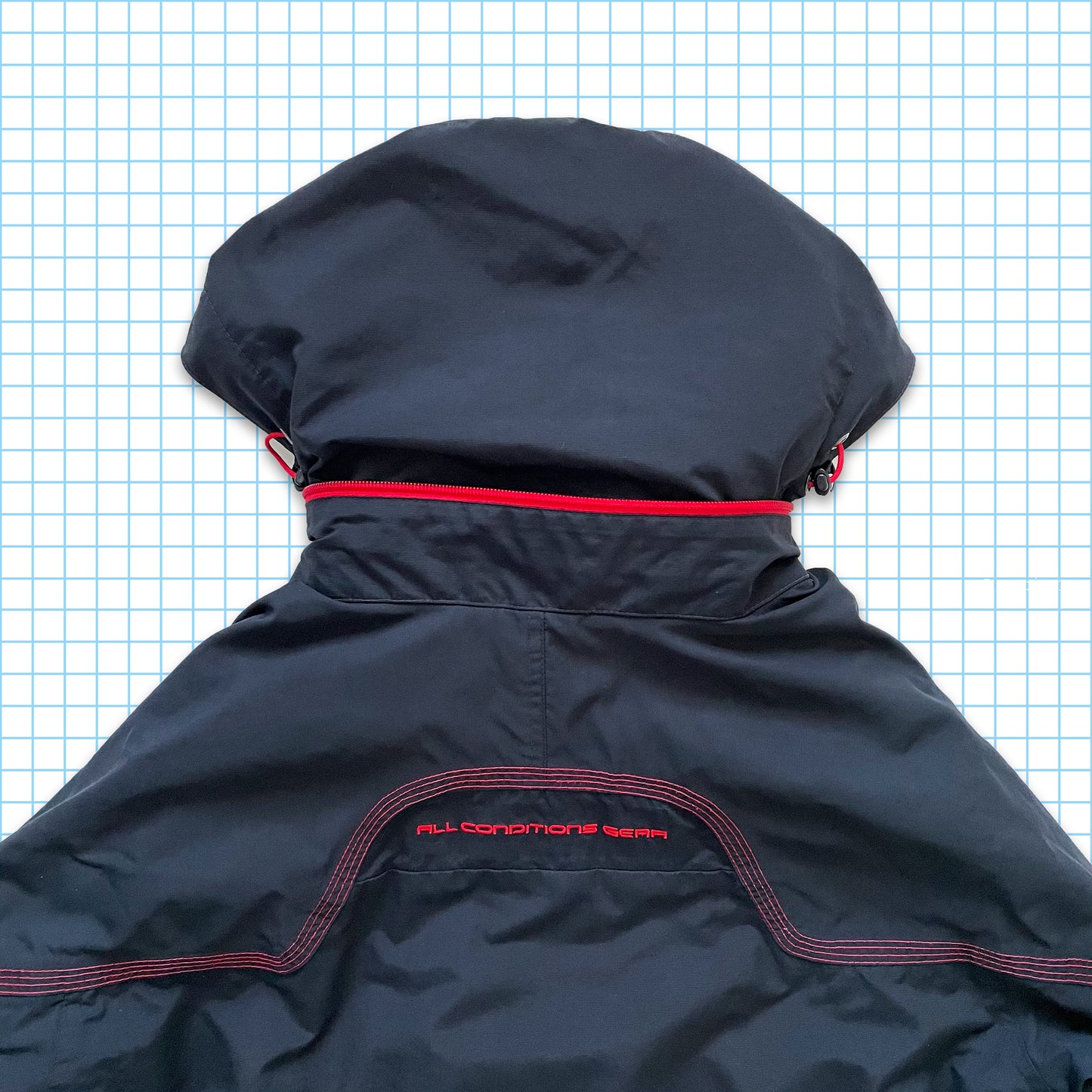 Vintage Nike ACG Red Lines Padded Jacket - Medium