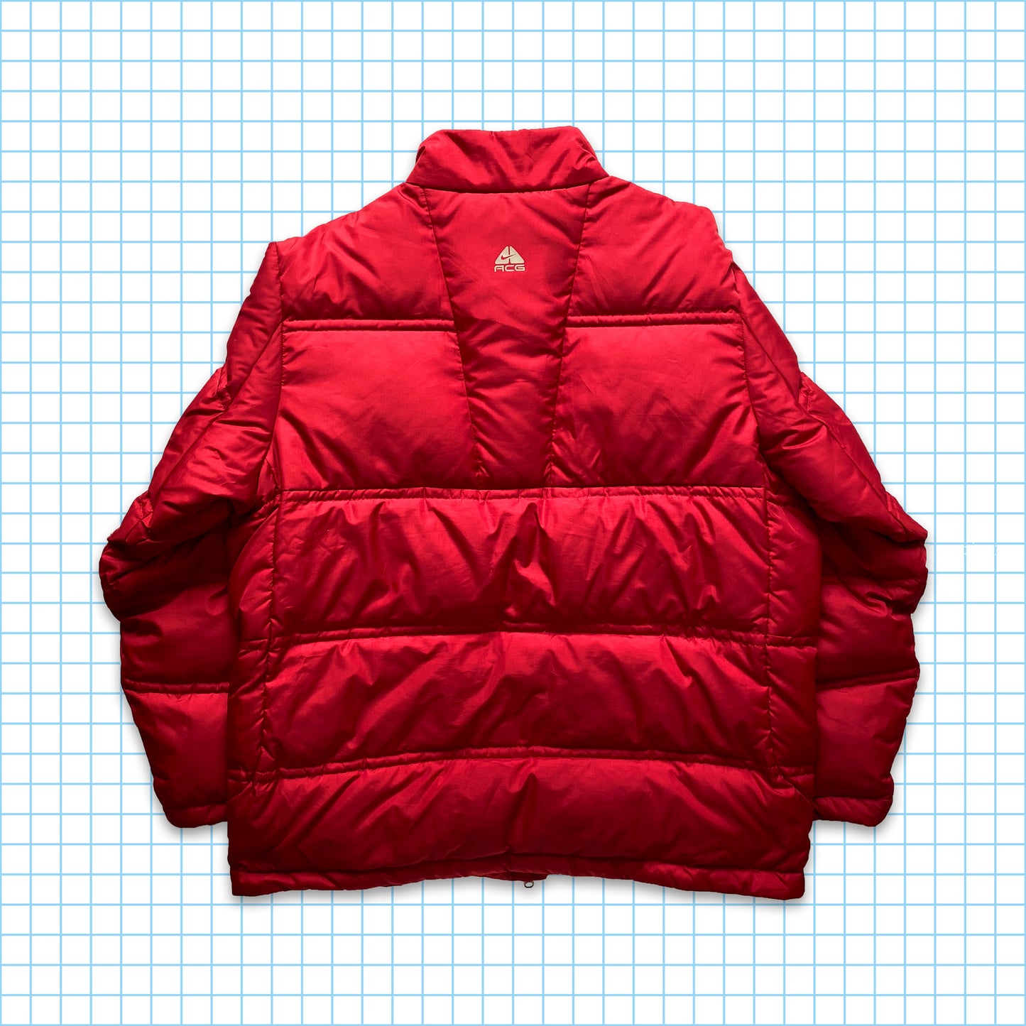 vintage Nike ACG Feather Weight Down Rouge Nylon Shimmer - Extra Large