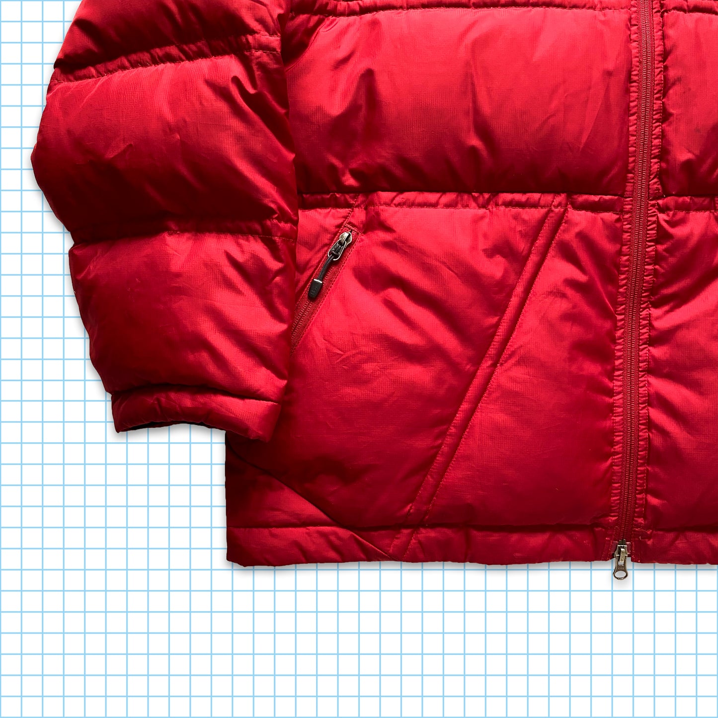 vintage Nike ACG Feather Weight Down Rouge Nylon Shimmer - Extra Large