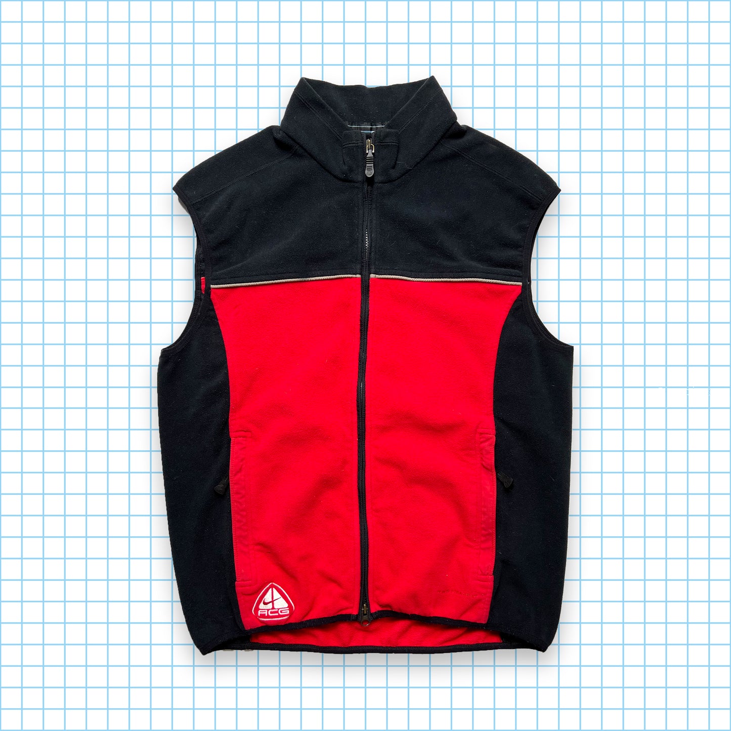 Nike ACG Red/Black Vest - Large