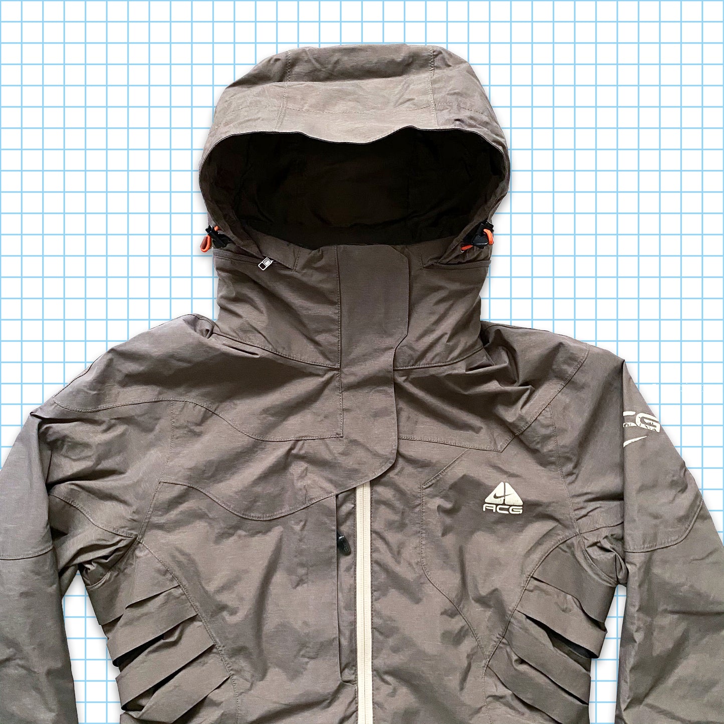 Vintage Nike ACG Ribbed Heavy Technical Padded Jacket - Small