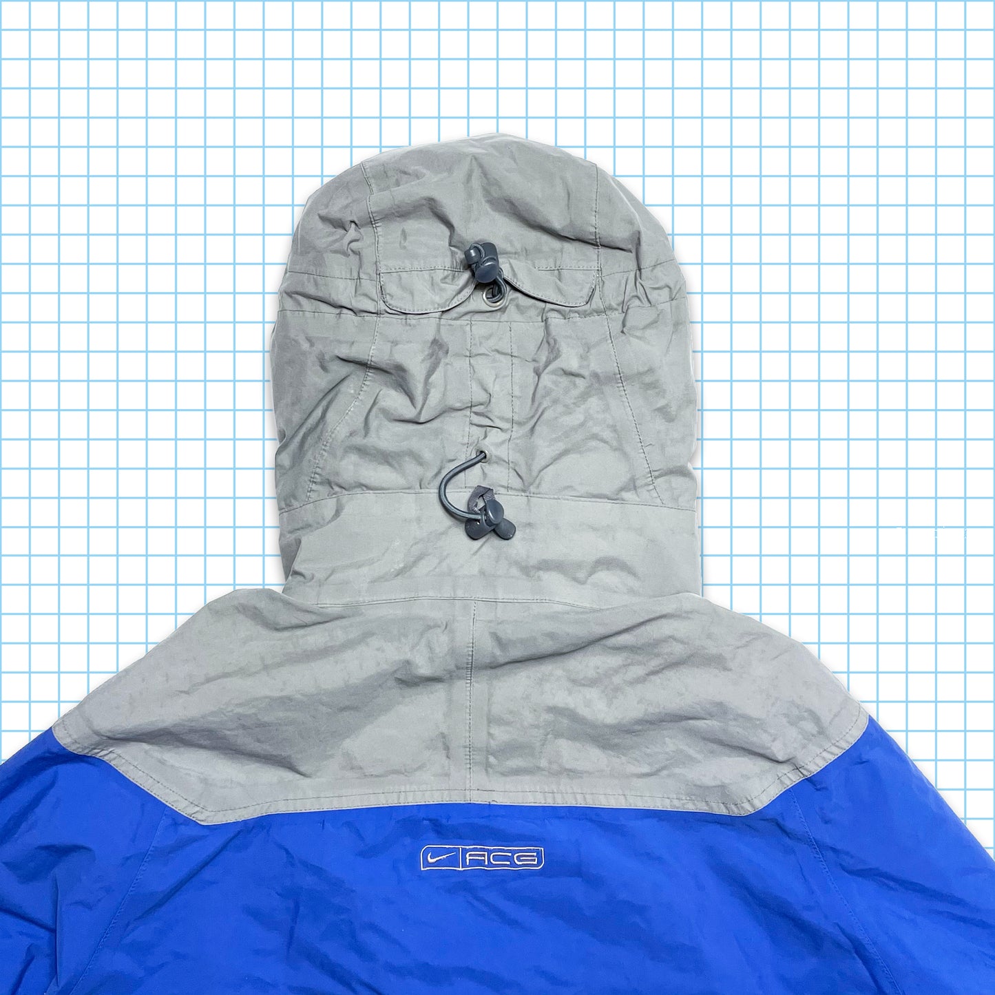 Vintage Nike ACG Royal Blue/Grey Storm-Fit Padded Jacket - Large / Extra Large