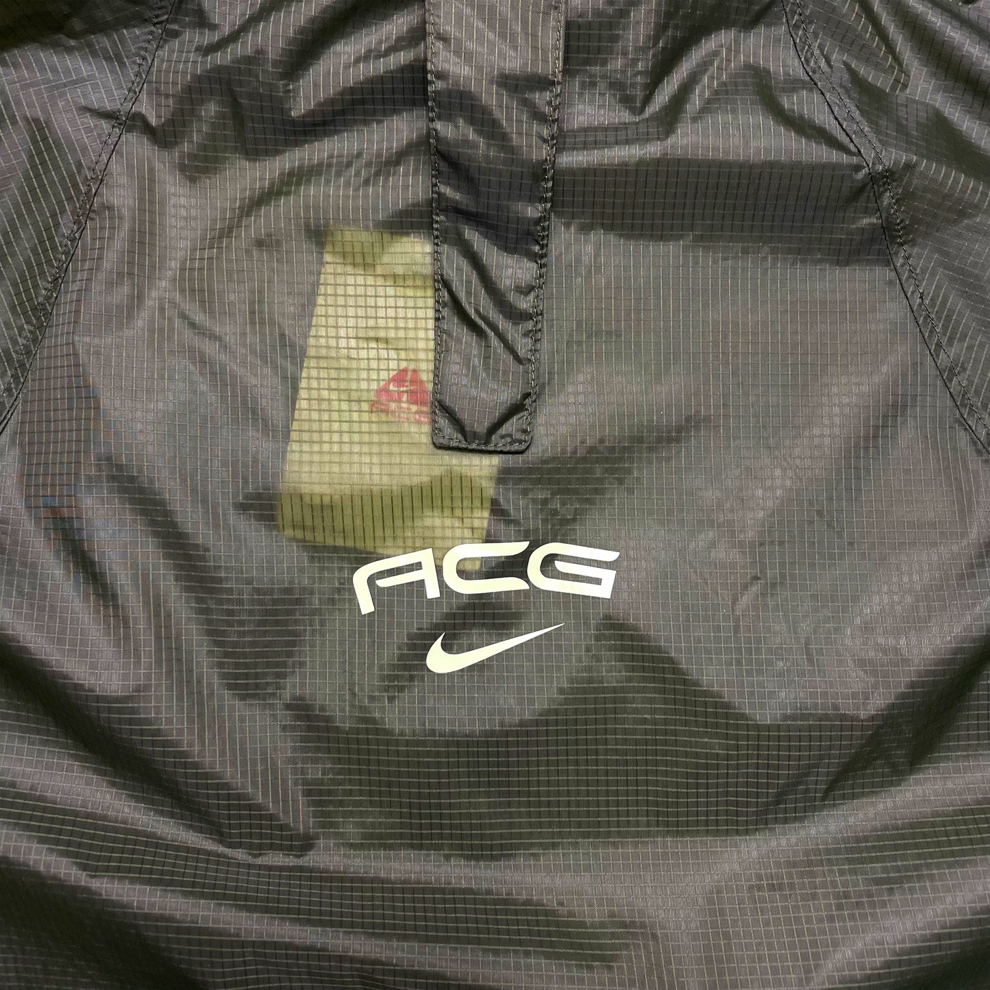 Nike ACG Green Semi Transparent Ripstop Jacket - Large