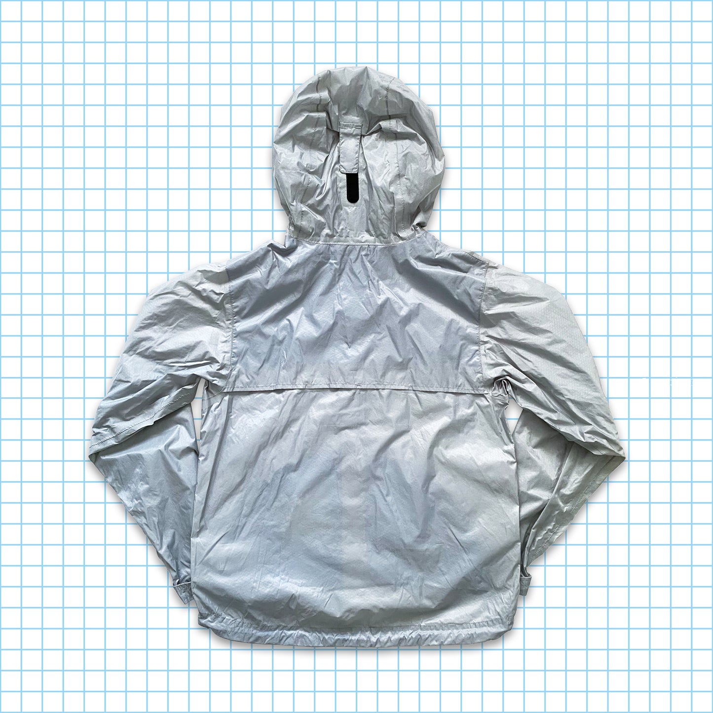 Vintage Nike ACG Argent/Bleu Rip Stop Coque Extérieure - Moyen