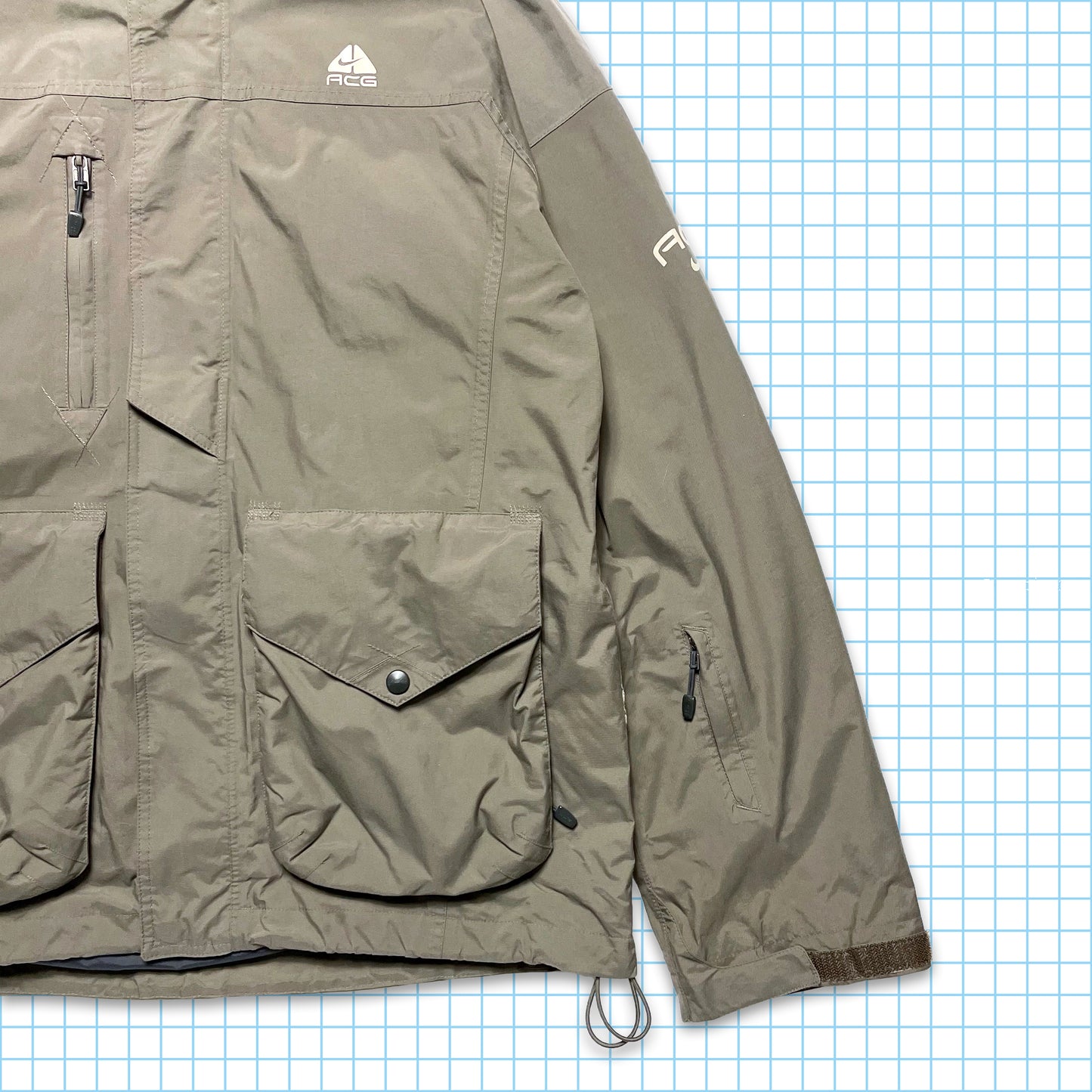Vintage Nike ACG Tri Front Pocket Padded Jacket - Large / Extra Large