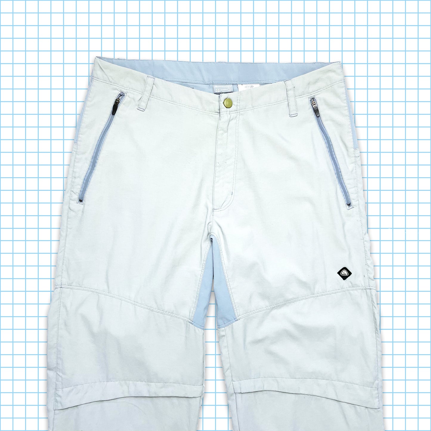 Vintage Nike ACG Baby Blue/White Tactical Pant - 32" Waist