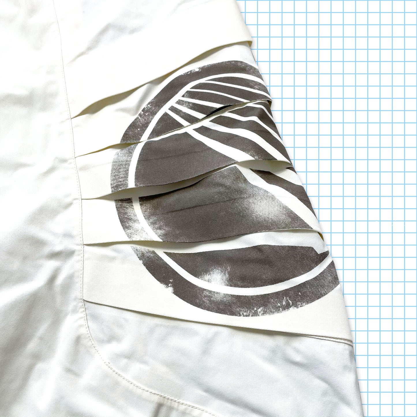 Vintage Nike ACG Off White/Beige Multi Pocket Technical Padded Jacket - Large / Extra Large