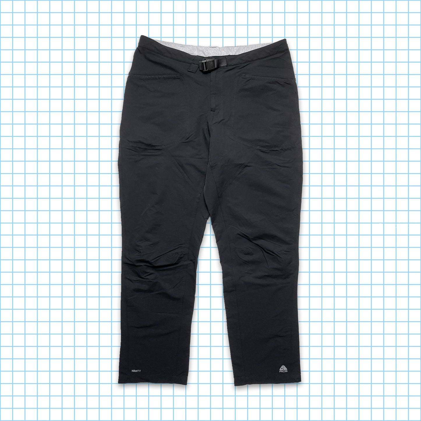 Vintage Nike ACG Stealth Black Tactical Cargo Pant - 34" / 36" Waist