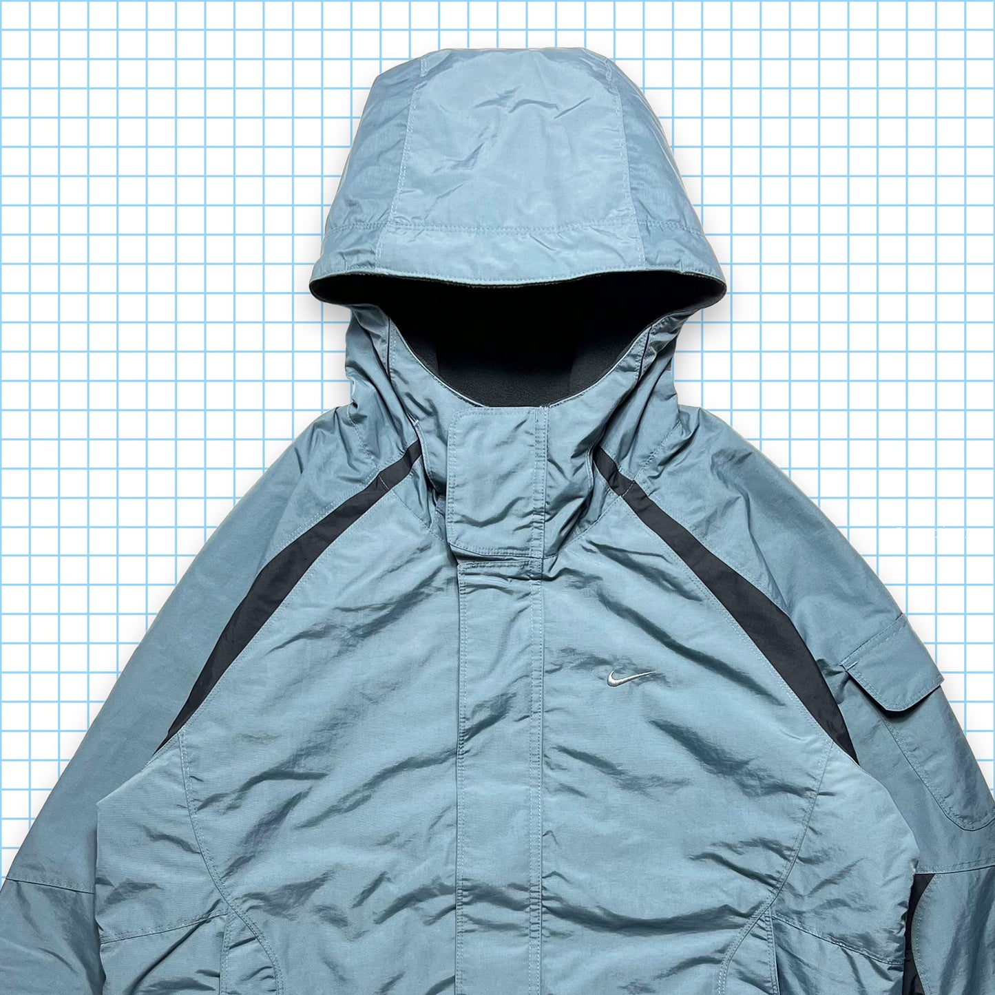 Vintage Nike Nylon / Fleece Reversible Jacket - Medium