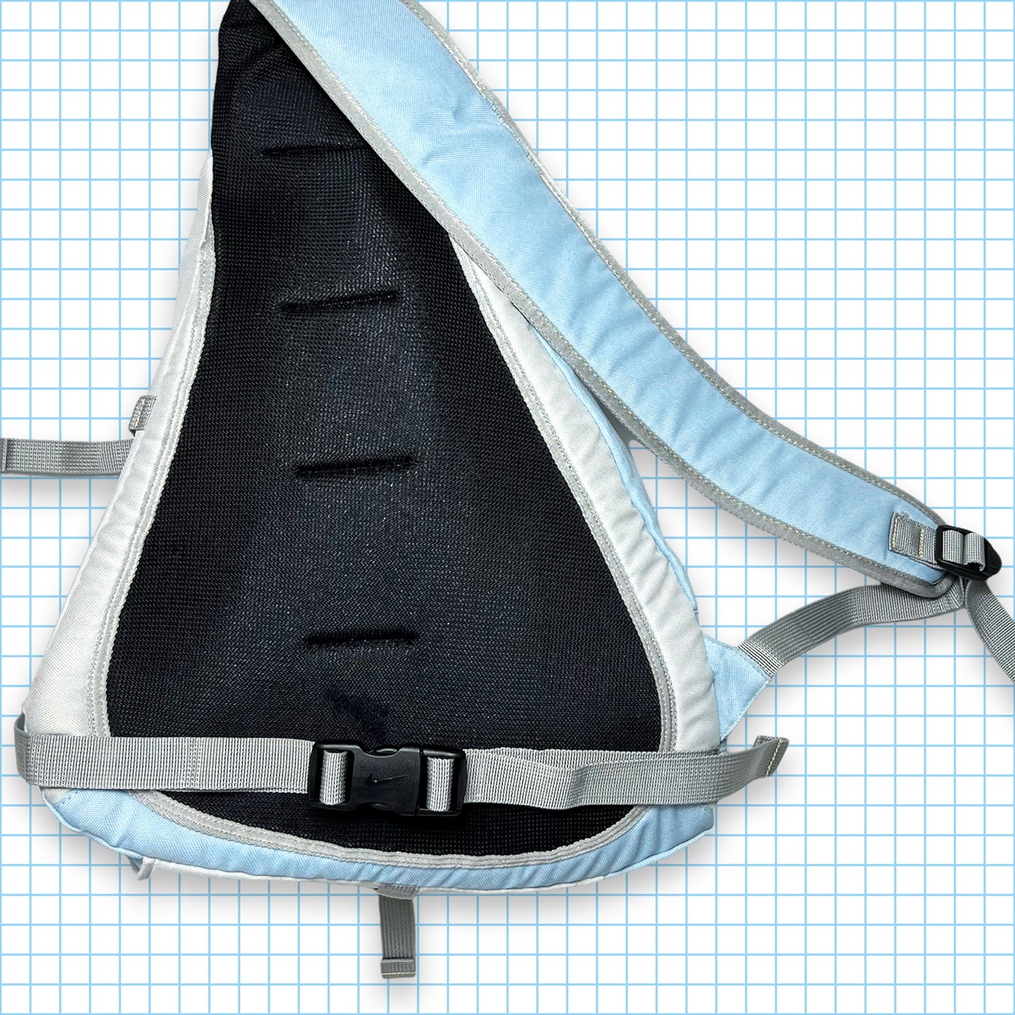Vintage Nike Baby Blue Cross Body Harness Bag