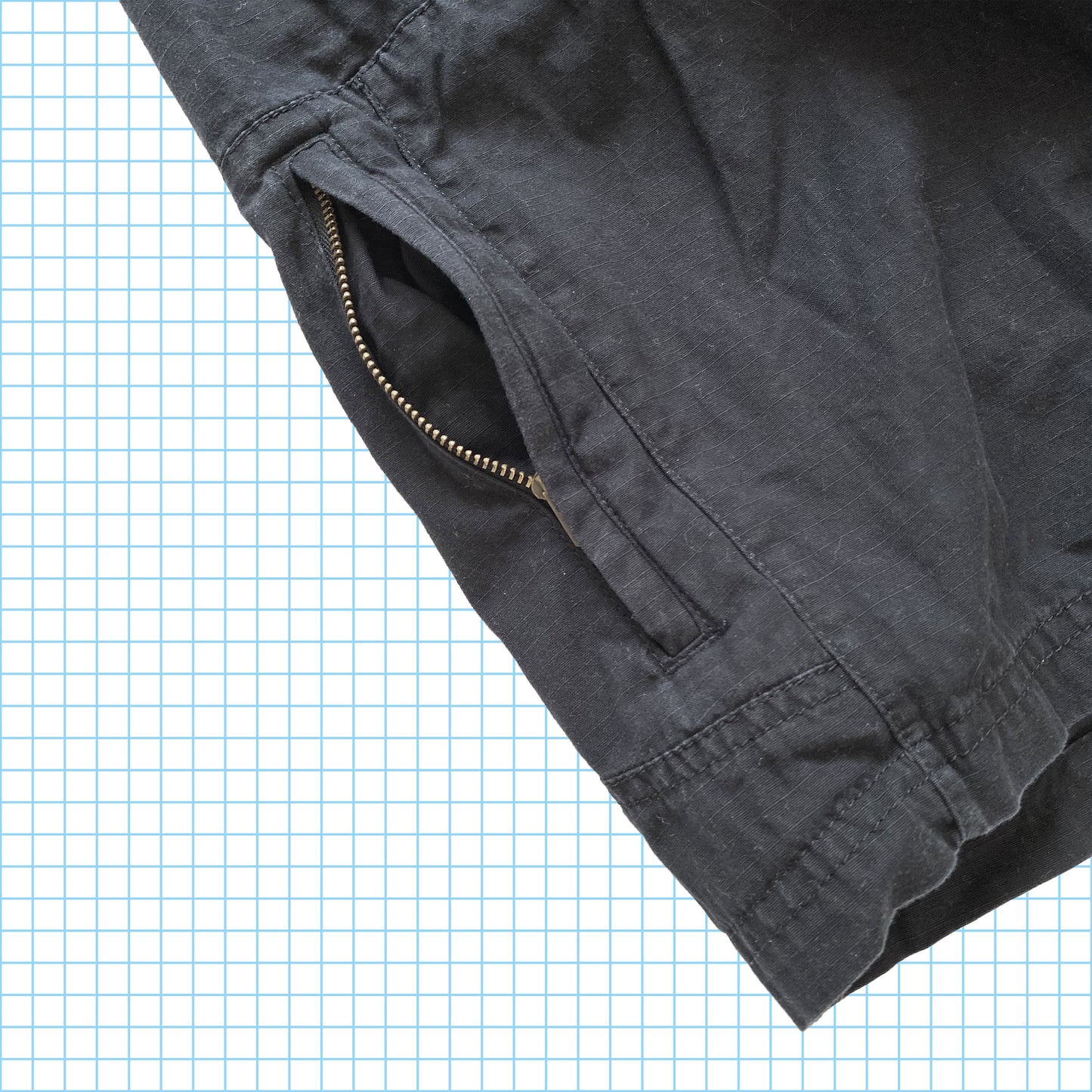 vintage Nike Vertical Zip Pocket Cargo Shorts - Petit