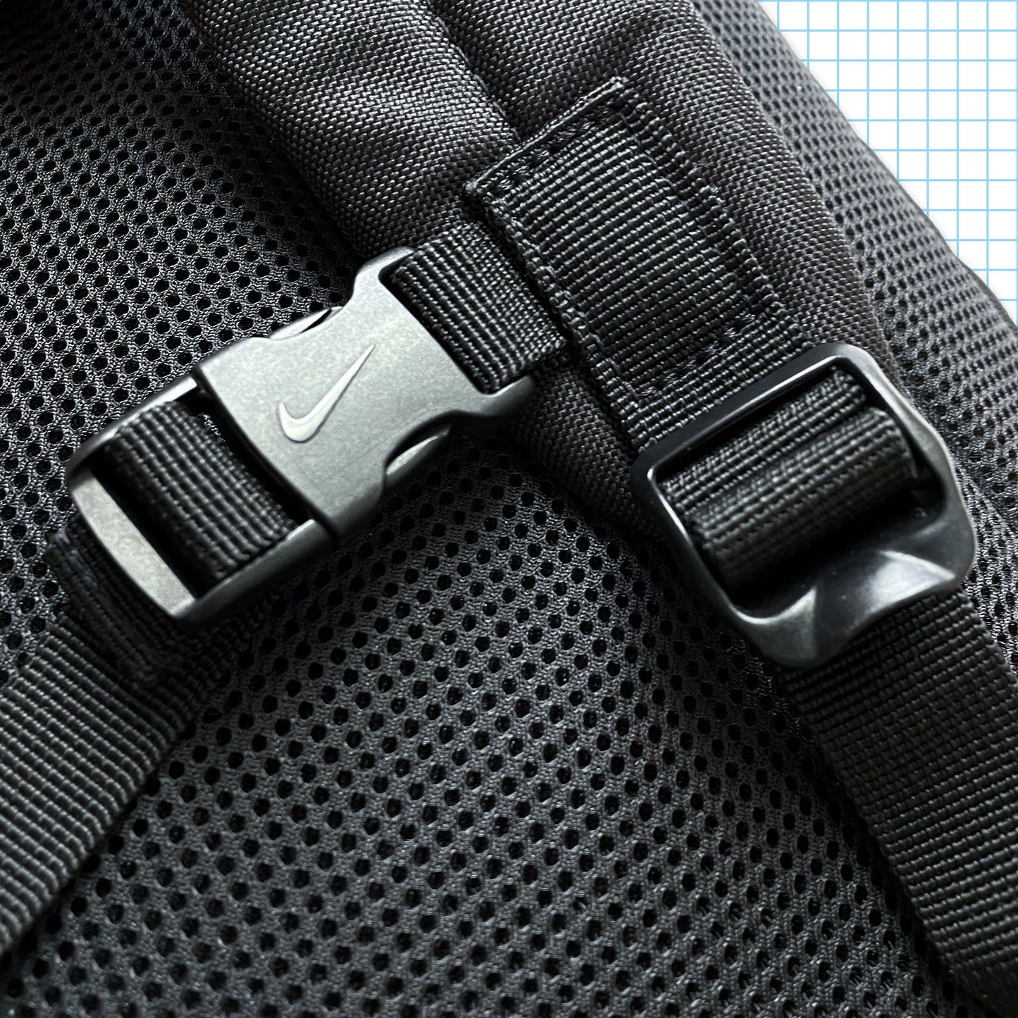 Vintage Nike Technical Orange/Black Tri-Harness Cross Body Bag